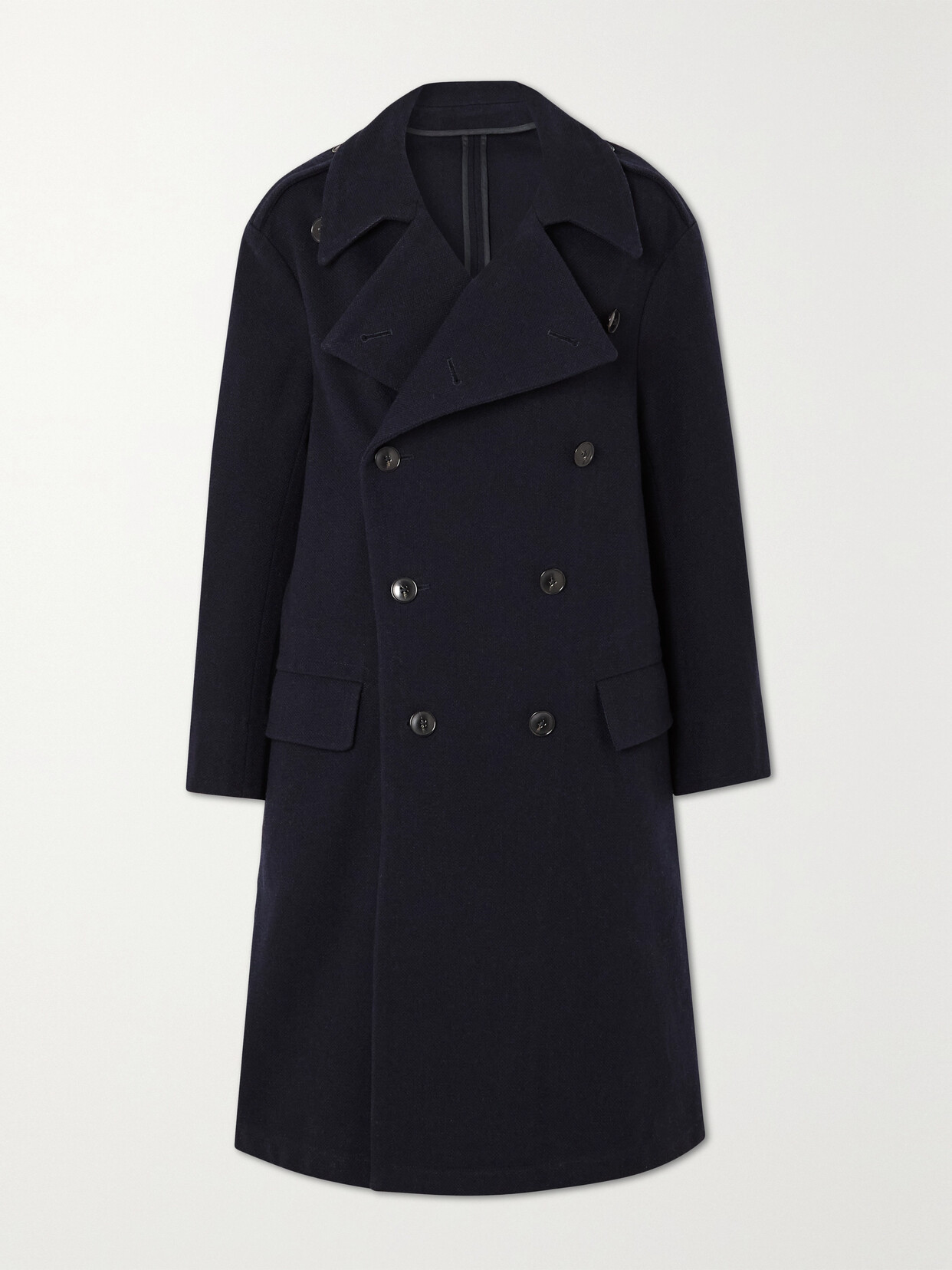 Fortela Winston Doublebreasted Woolblend Coat In Blue ModeSens