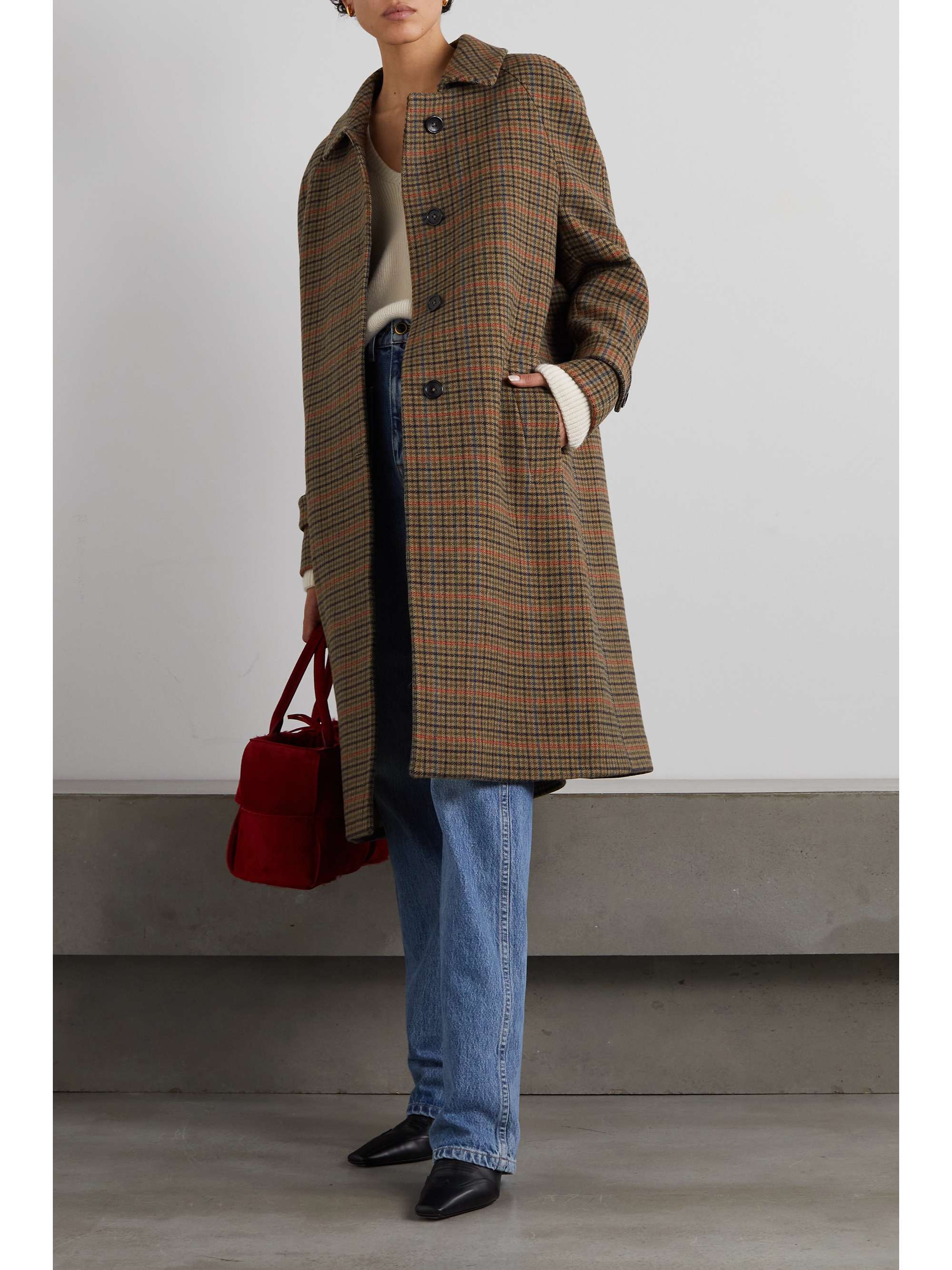 FORTELA Alessandro checked wool-blend coat | NET-A-PORTER