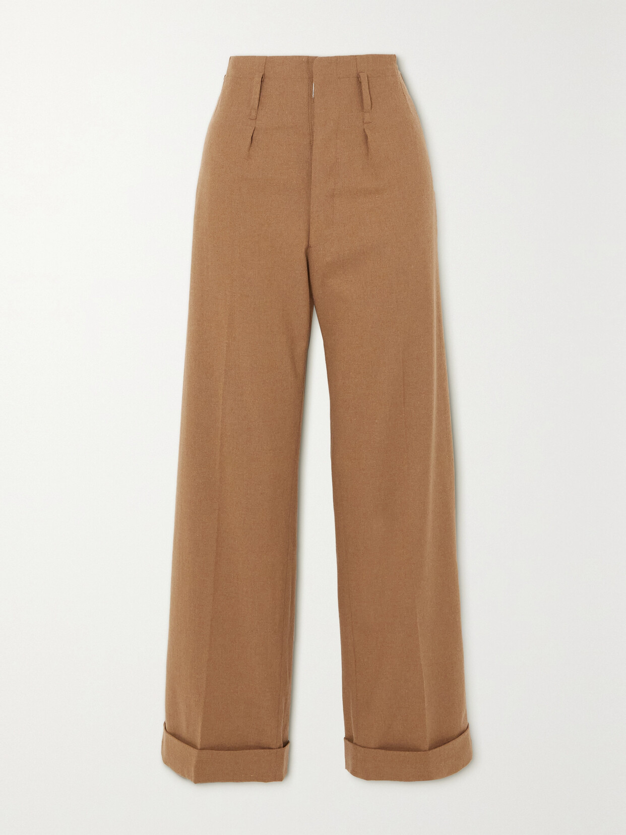 Fortela Farrah Woven Straight-leg Pants In Brown
