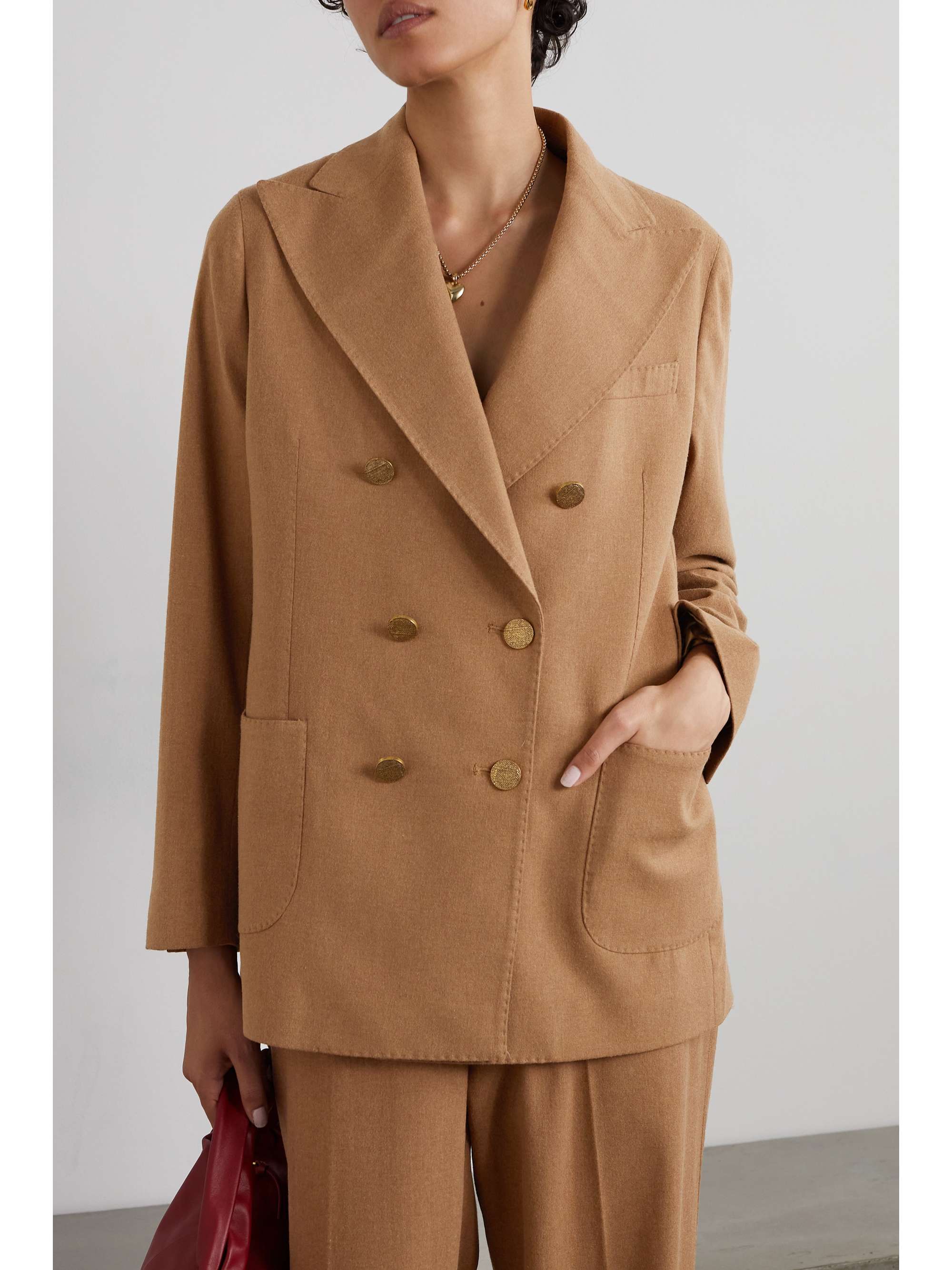 FORTELA Bobbie double-breasted woven blazer