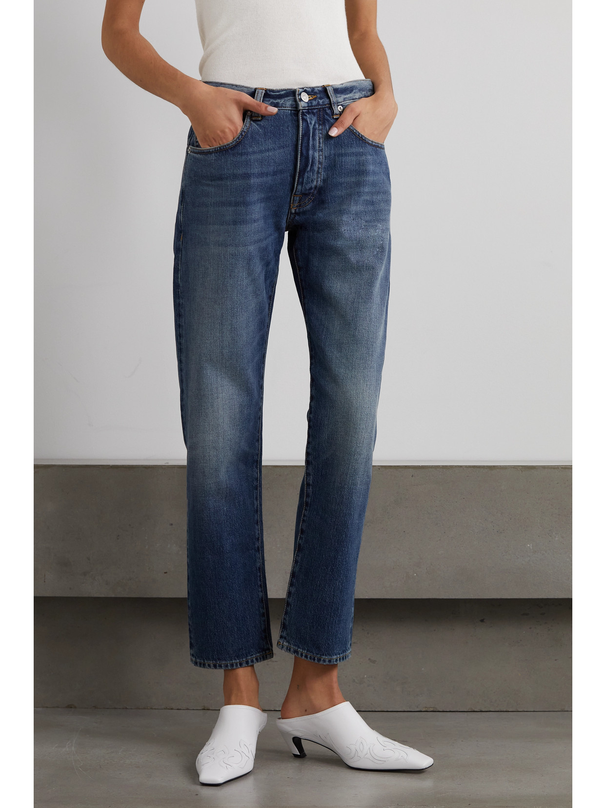Fortela Women's John Mid-rise Rigid Straight Jeans In Blue
