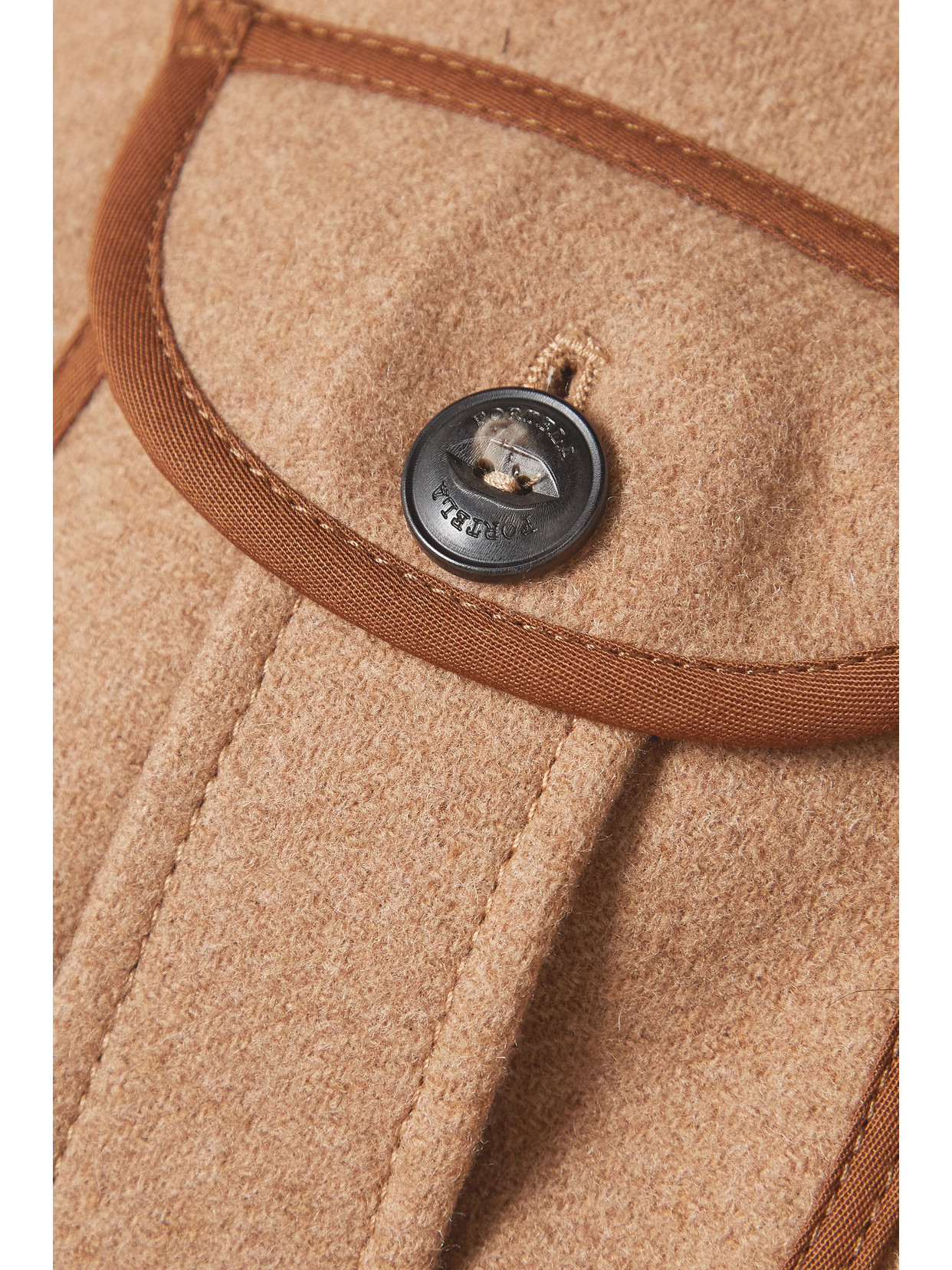 FORTELA BESS CORDUROY-TRIMMED WOOL-BLEND JACKET