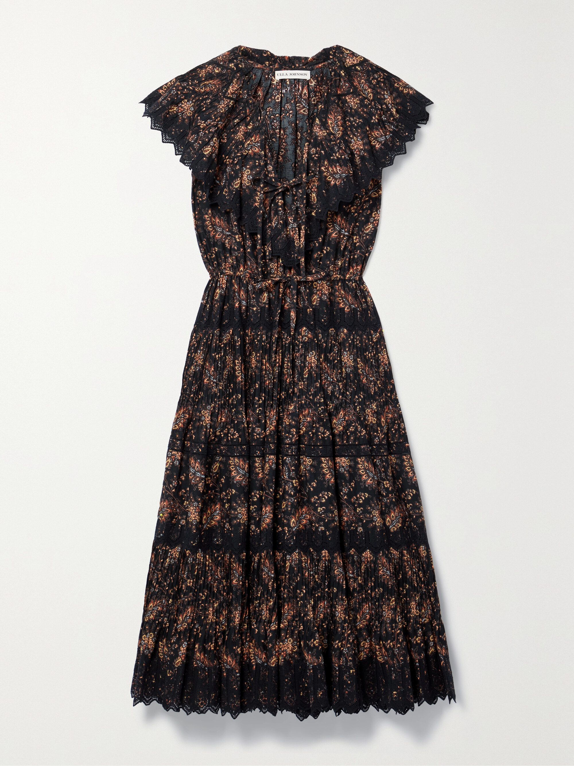 Ulla Johnson - Jacqueline tiered lace-trimmed paisley-print