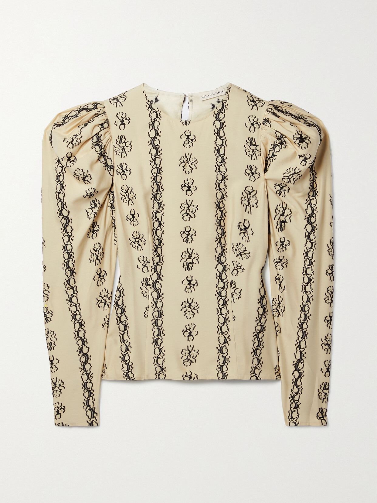 Ulla Johnson Layla Fil Coupé Silk-blend Blouse - Cream