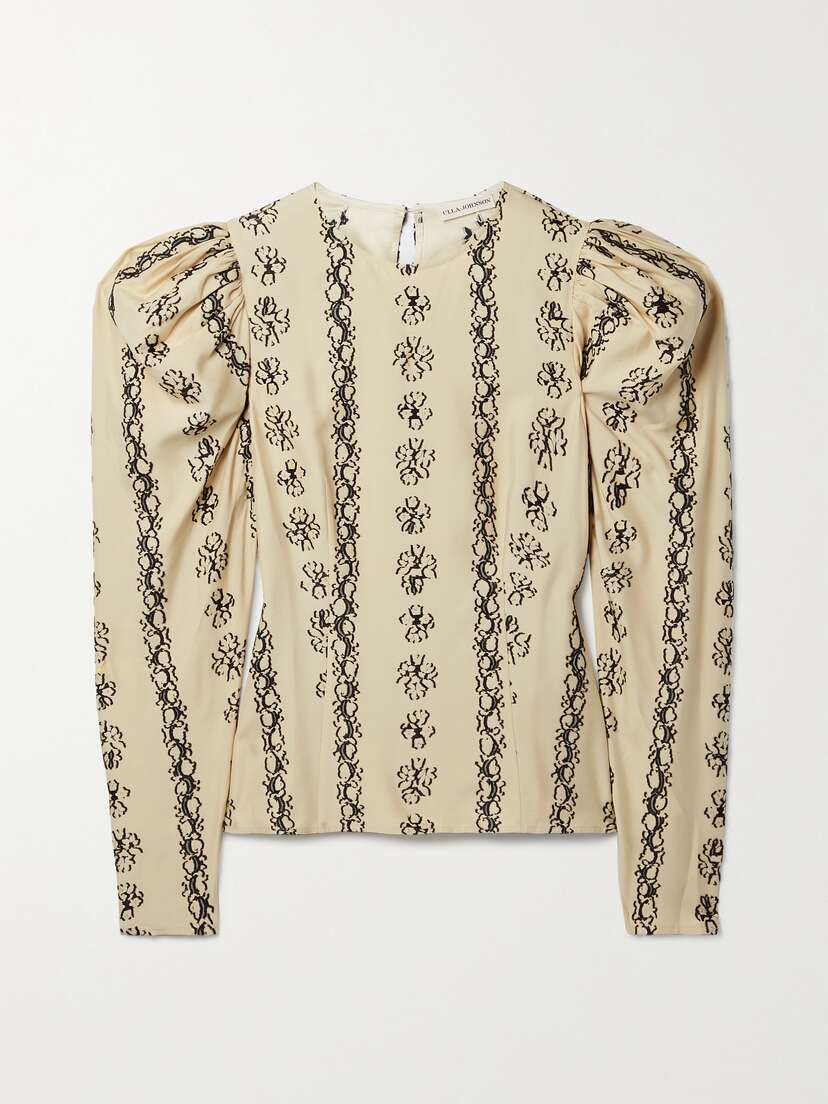 Ulla Johnson Layla Fil Coupé Silk-blend Blouse