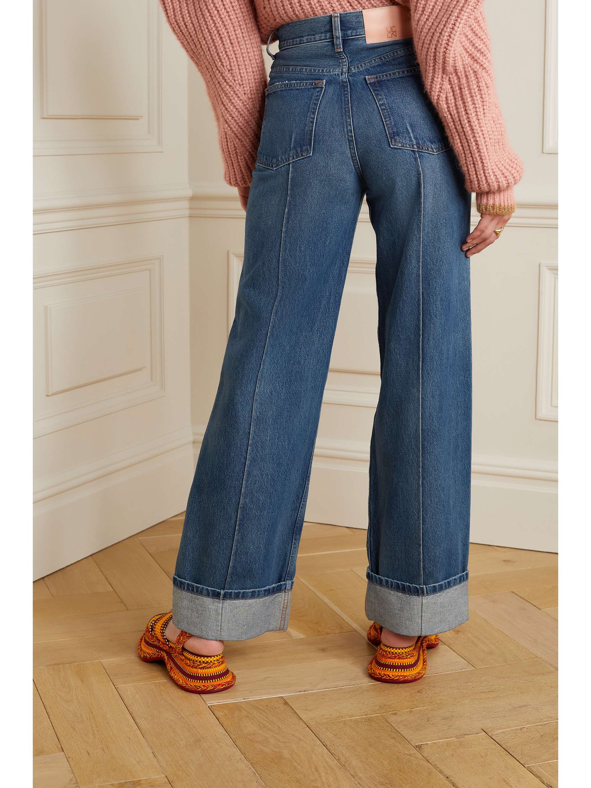 ULLA JOHNSON Jean large taille haute The Genevieve