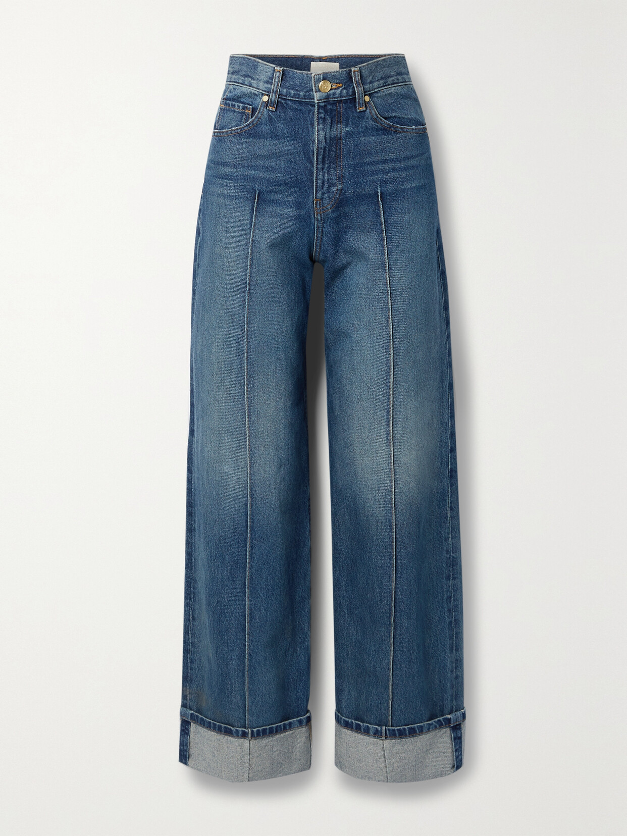 Ulla Johnson The Genevieve High-rise Wide-leg Jeans In Blue
