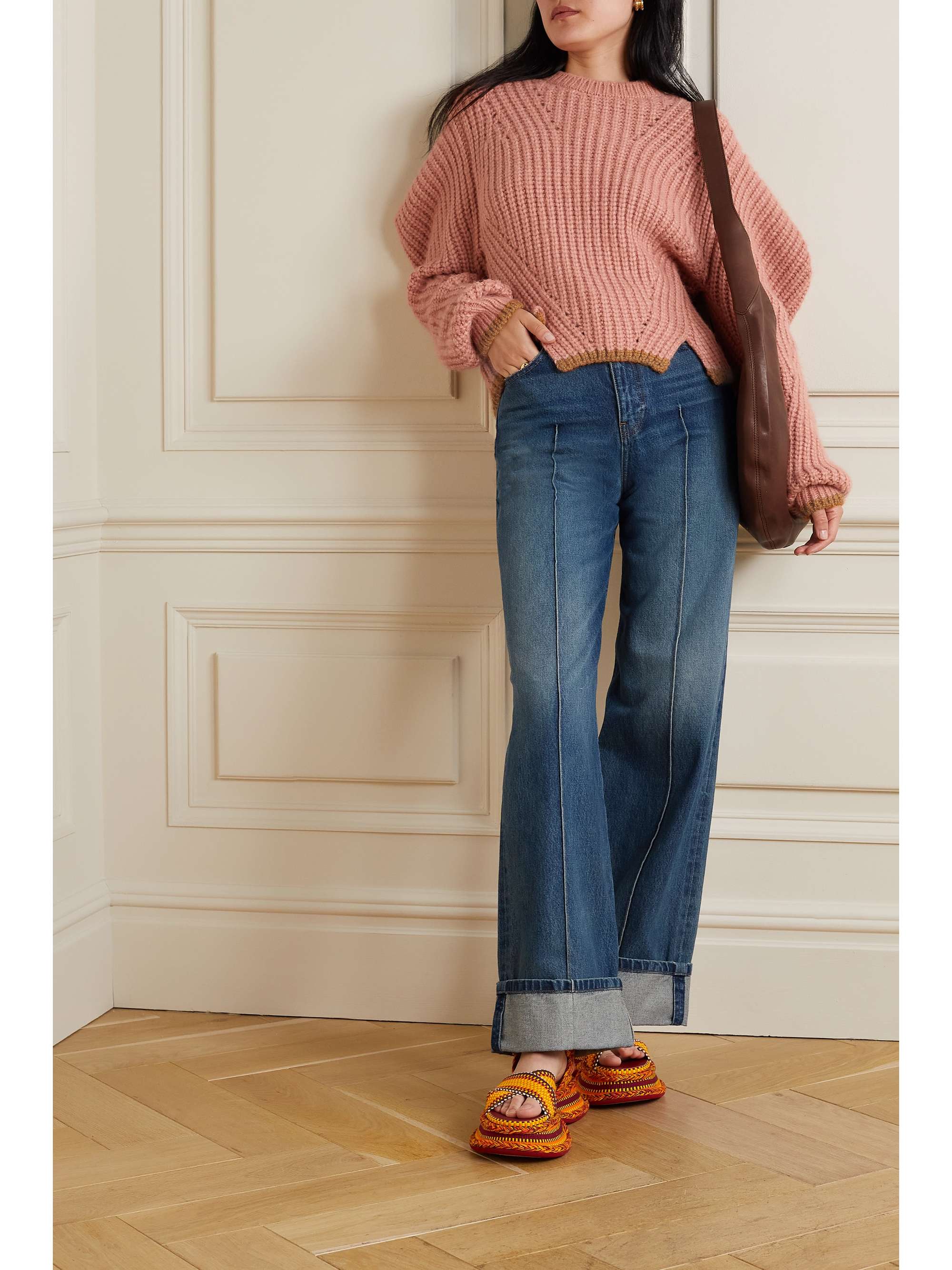 ULLA JOHNSON Jean large taille haute The Genevieve