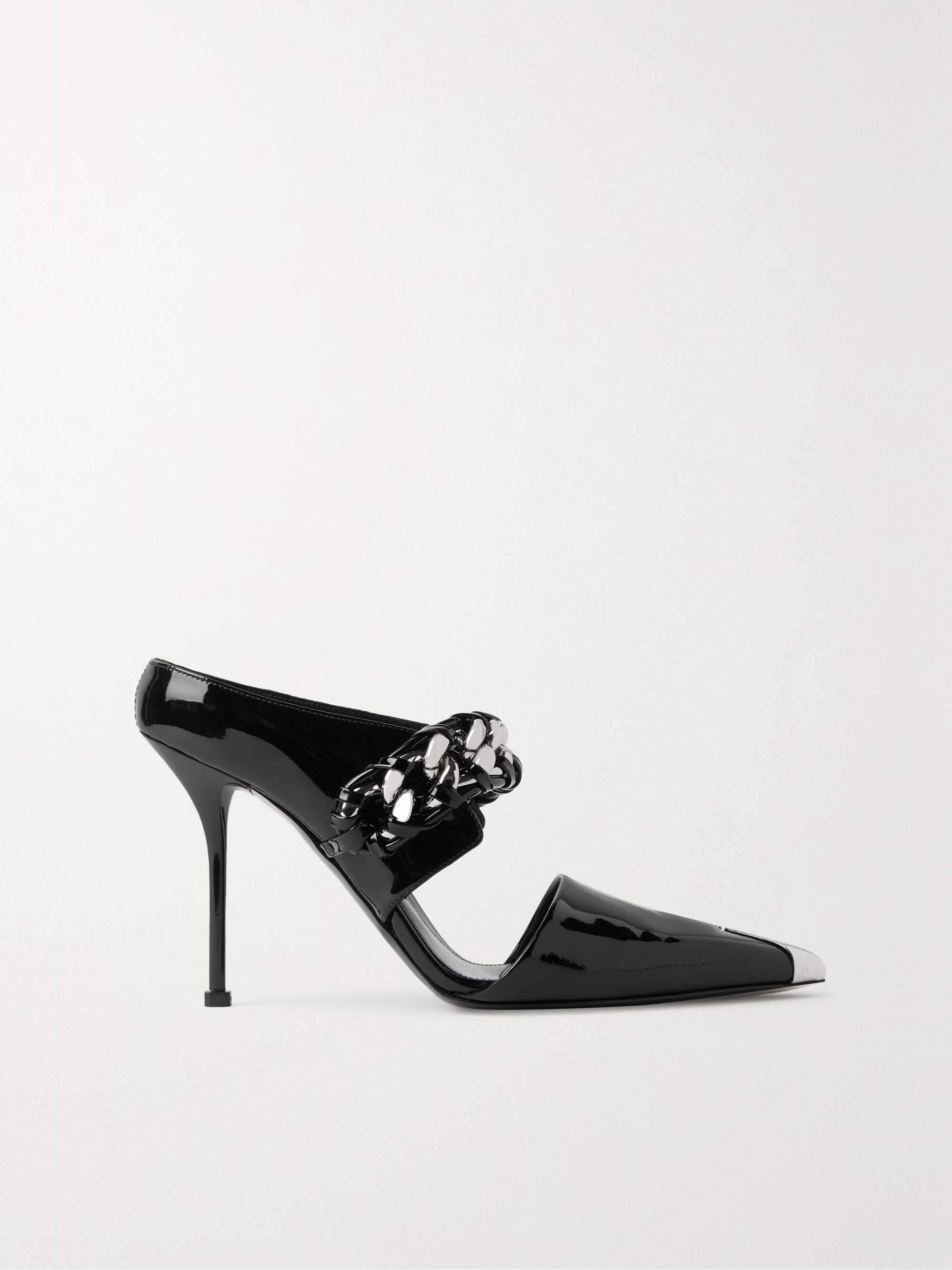 ALEXANDER MCQUEEN Punk embellished patent-leather pumps