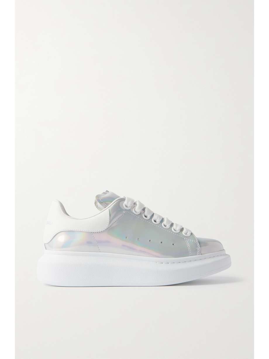 net-a-porter.com | Sneakers aus Metallic-Leder mit überstehender Sohle