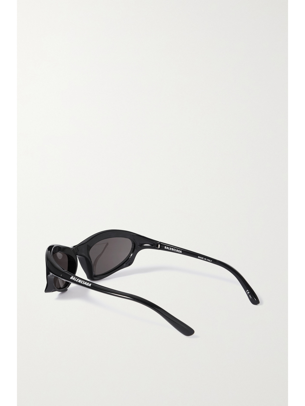 Shop Balenciaga Bat Cat-eye Acetate Sunglasses In Black