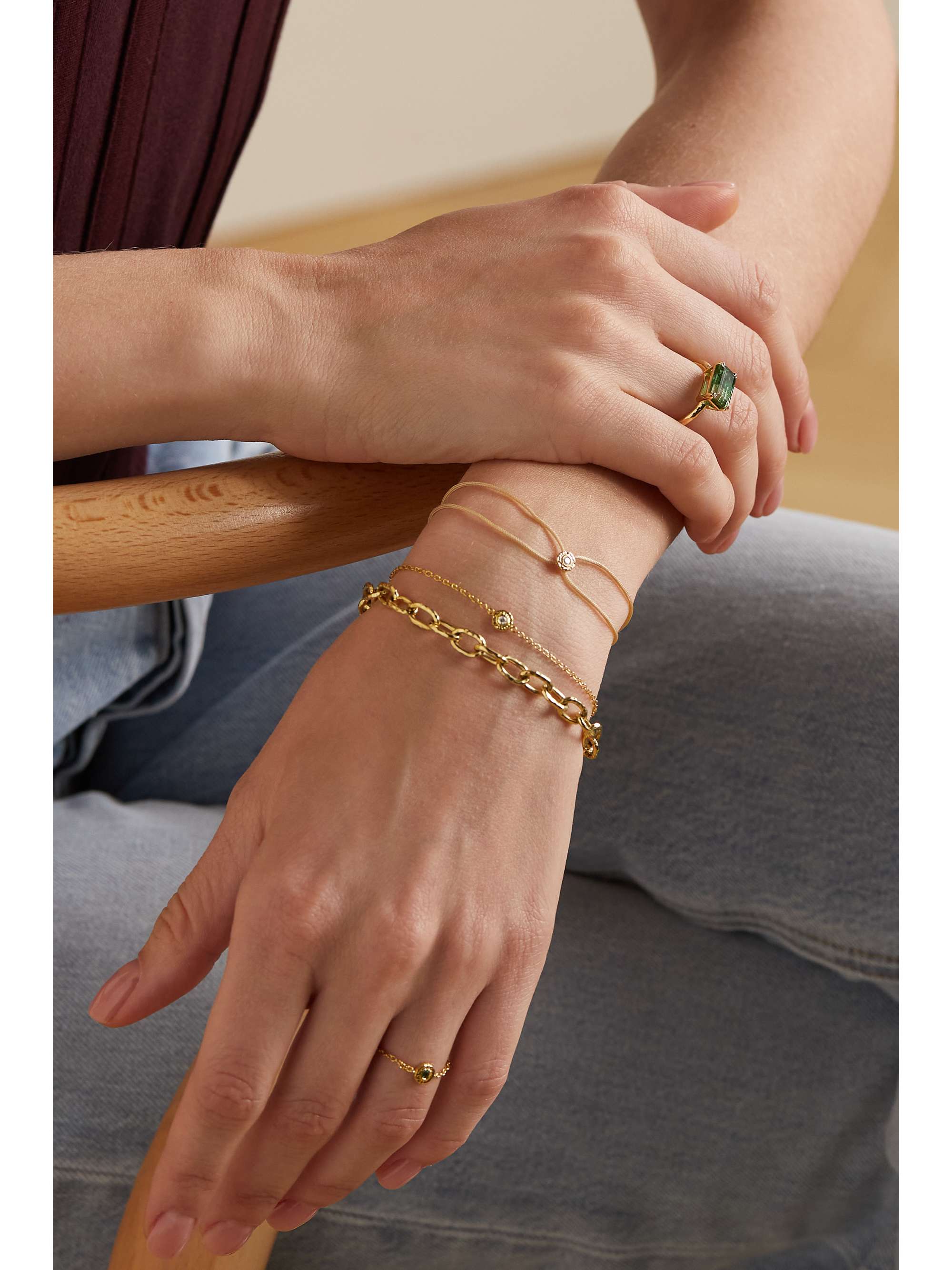 OCTAVIA ELIZABETH + NET SUSTAIN Petite Imogen 18-karat recycled gold bracelet