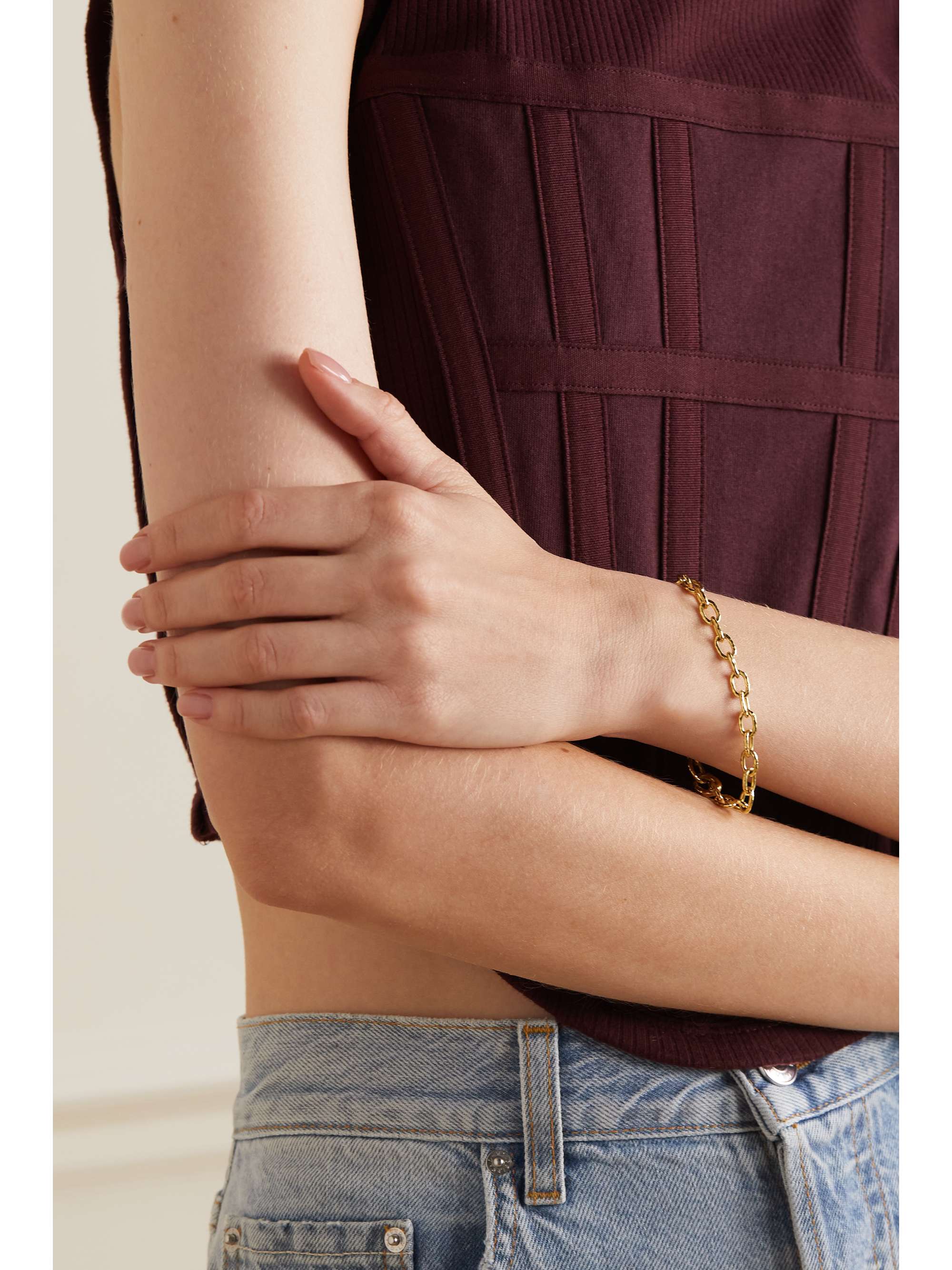 OCTAVIA ELIZABETH + NET SUSTAIN Petite Imogen 18-karat recycled gold bracelet