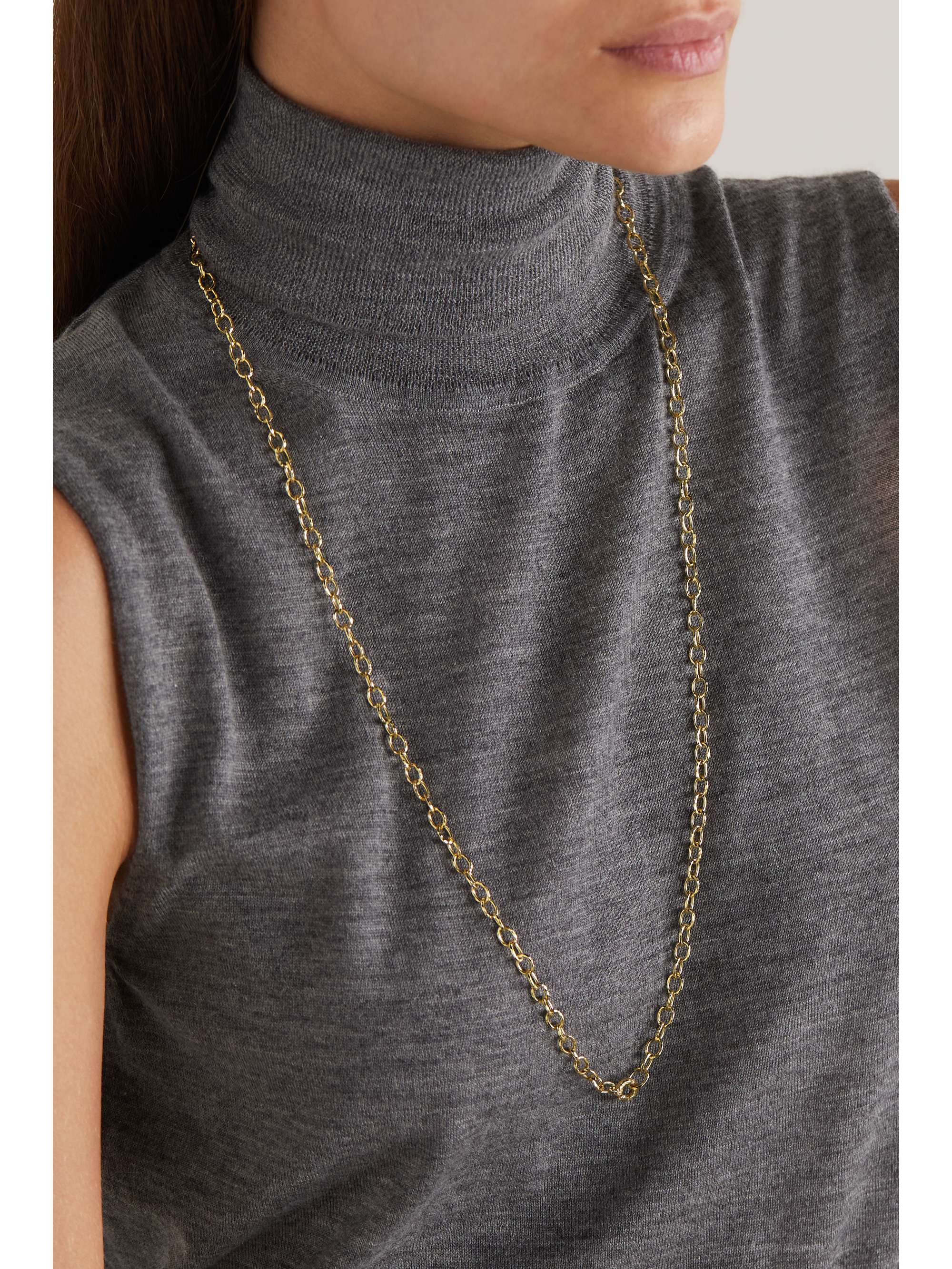 OCTAVIA ELIZABETH + NET SUSTAIN Petite Imogen 18-karat recycled gold necklace