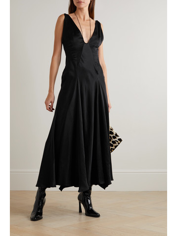 16Arlington Tauri satin midi dress