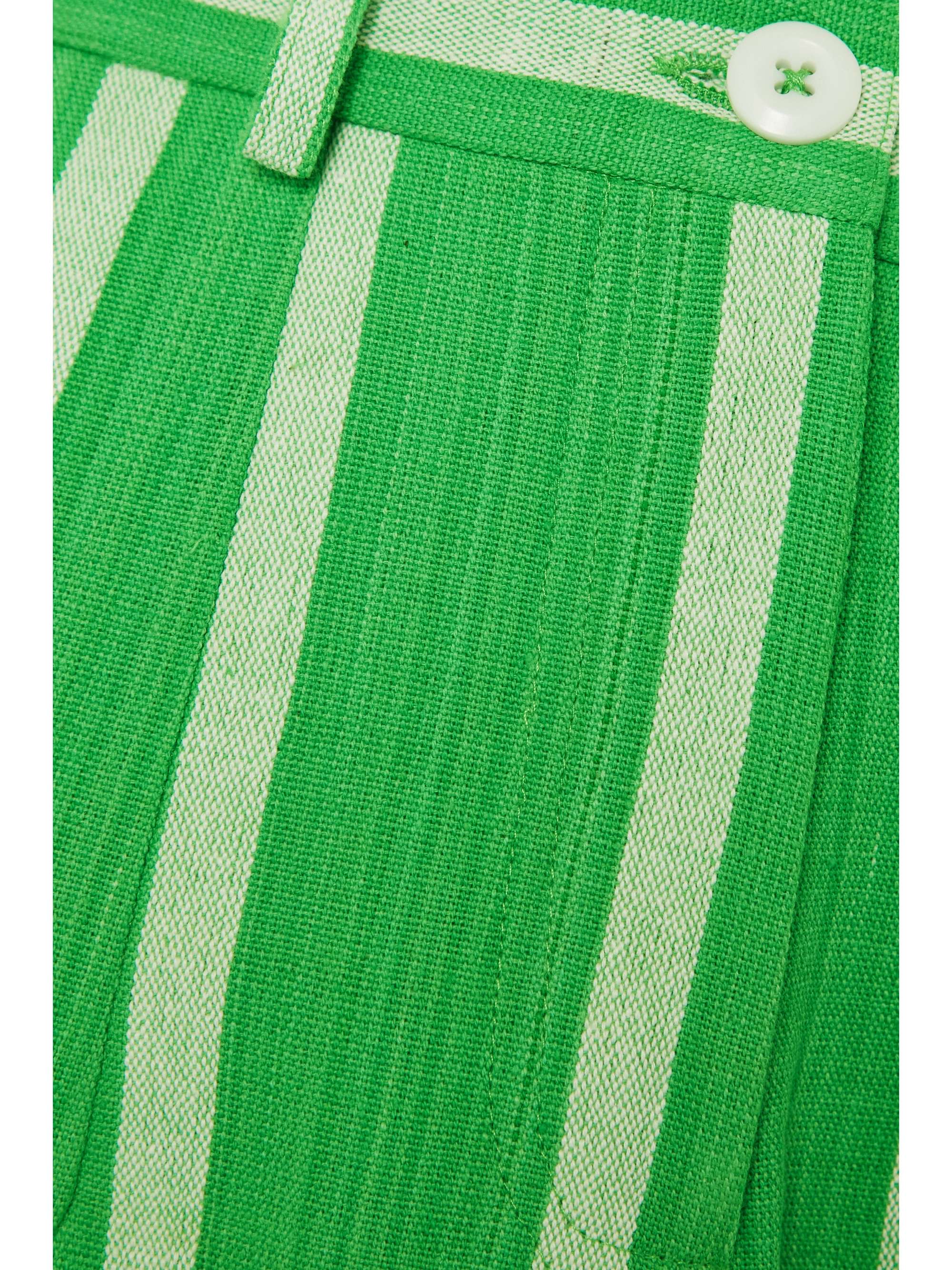 SINDISO KHUMALO MaryJo striped cotton wide-leg pants