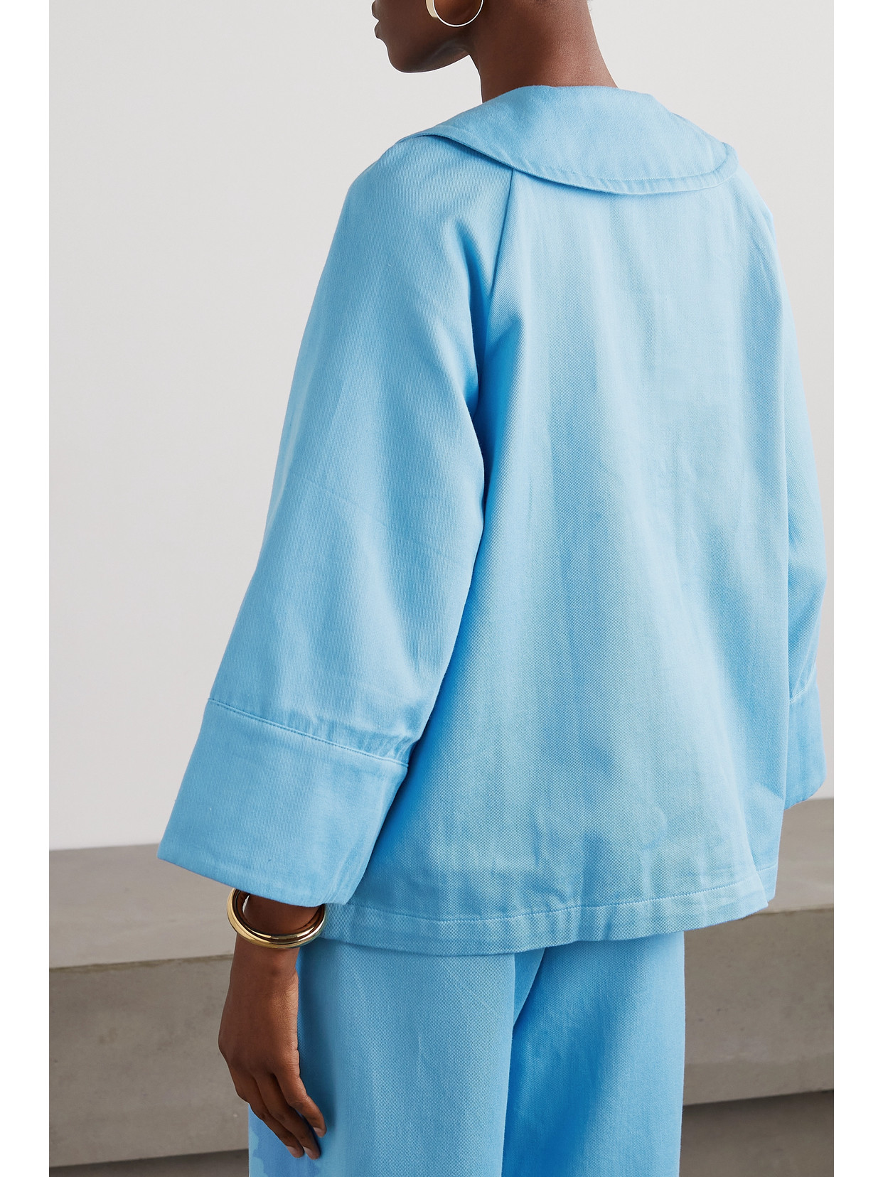 Pumla Floral-Print Cotton-Gabardine Jacket