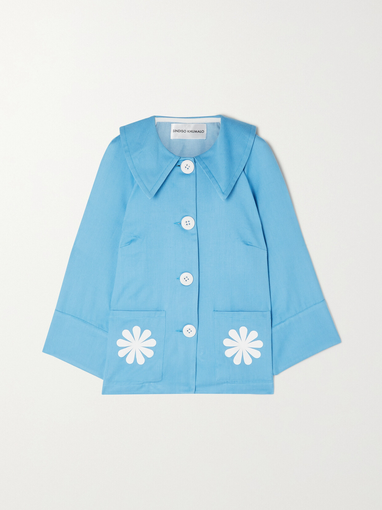 Pumla Floral-Print Cotton-Gabardine Jacket