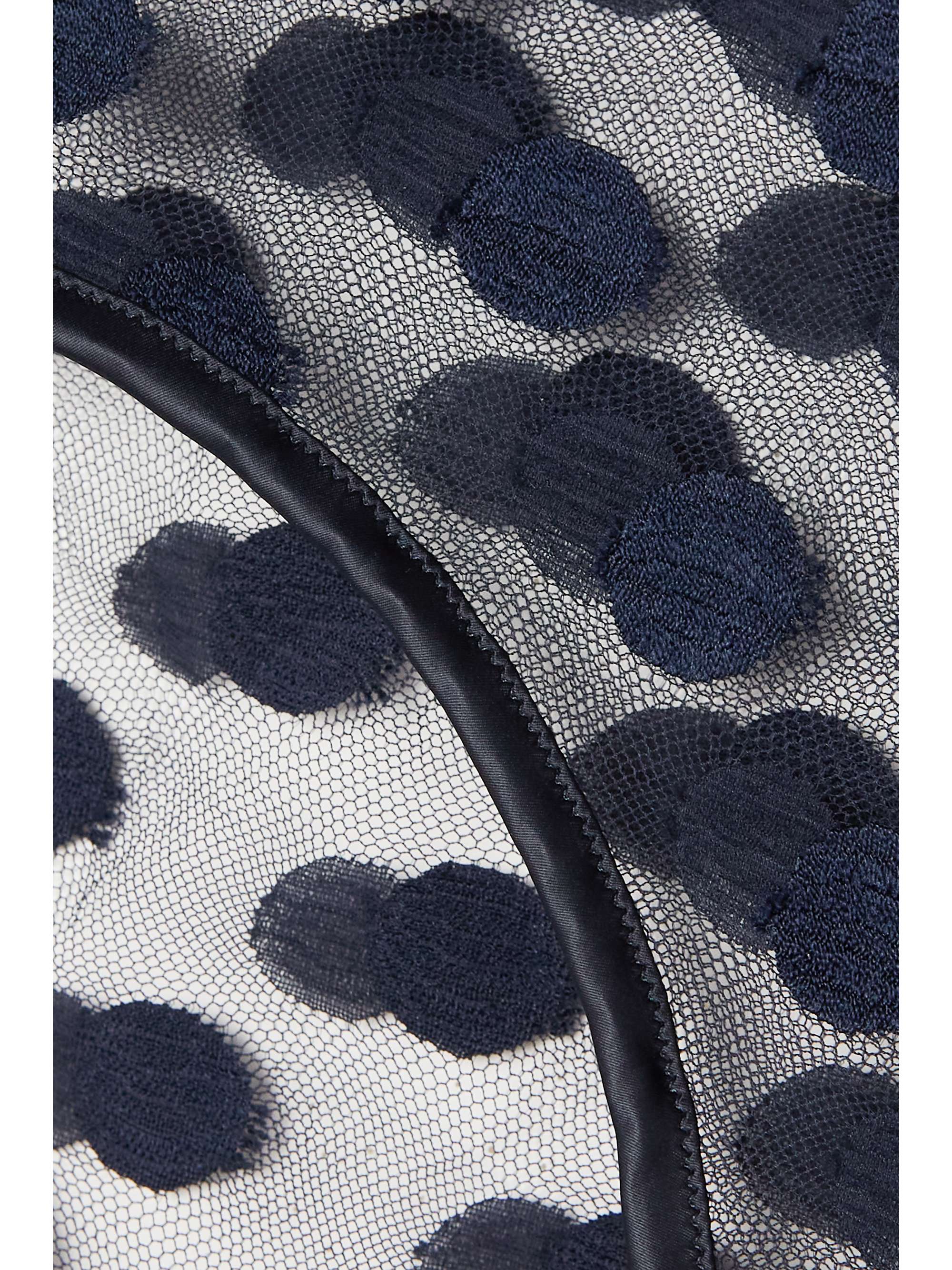 ERES Automne satin-trimmed polka-dot Leavers lace briefs