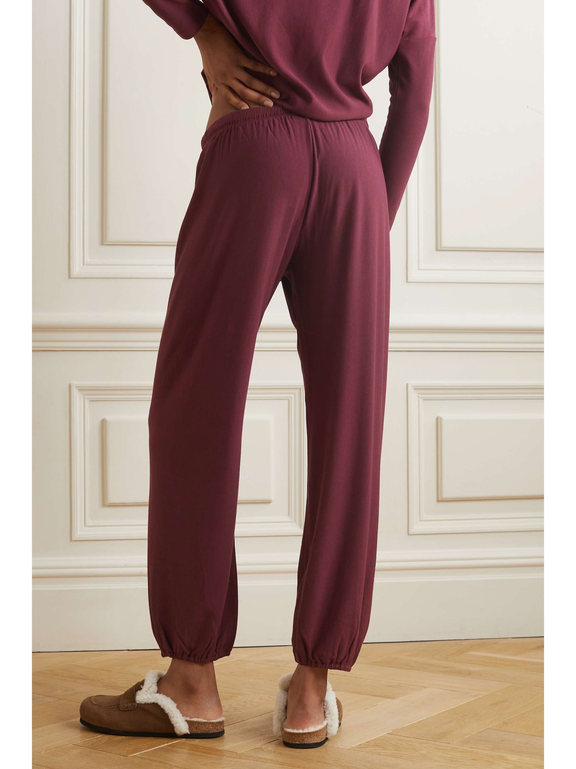 EBERJEY Stretch-modal jersey track pants