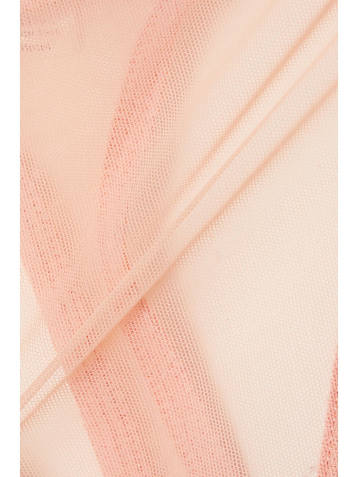 Eres Promesse Sheer Mesh Tanga Briefs In Pink