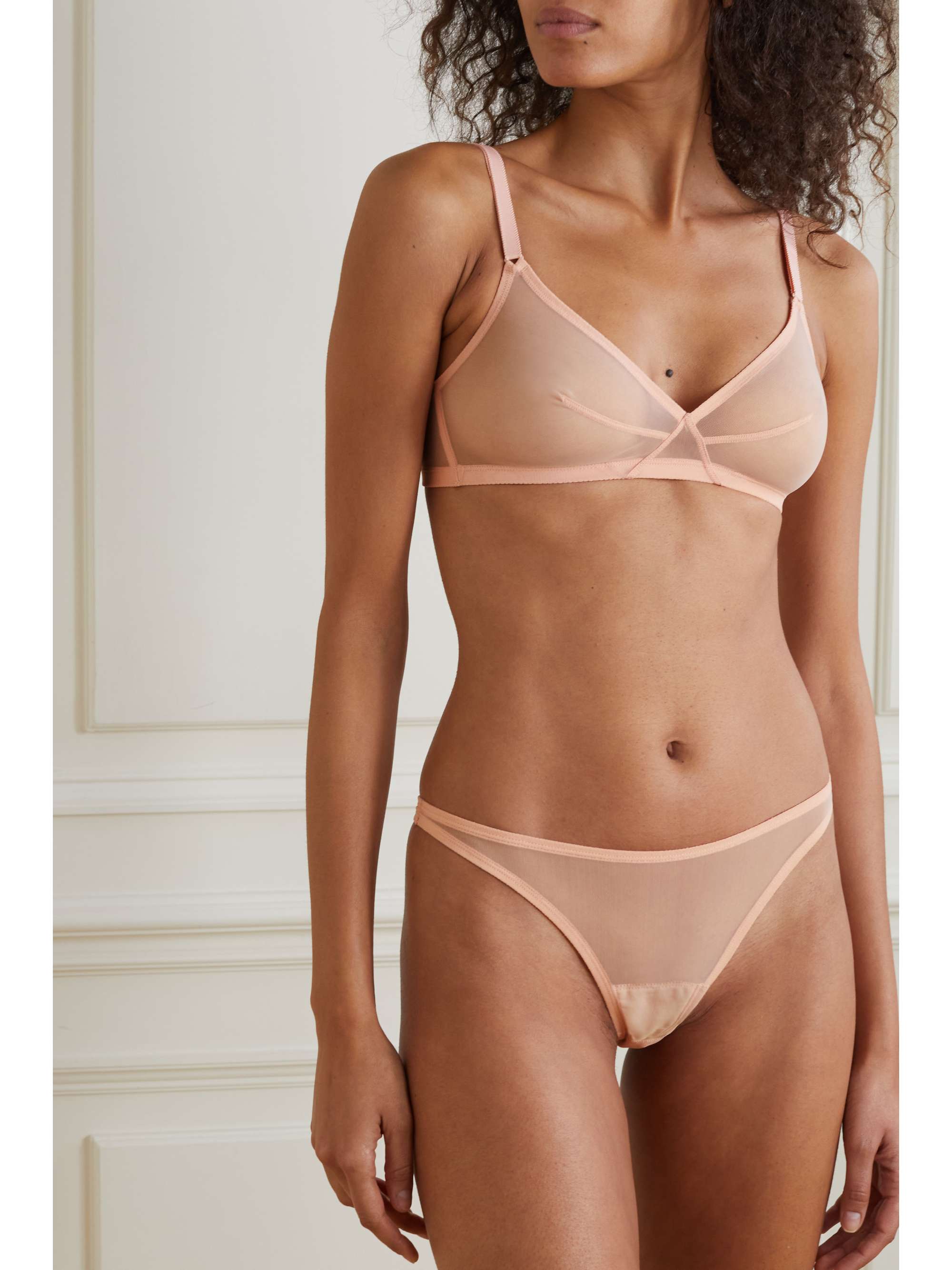 ERES Promesse stretch-tulle thong