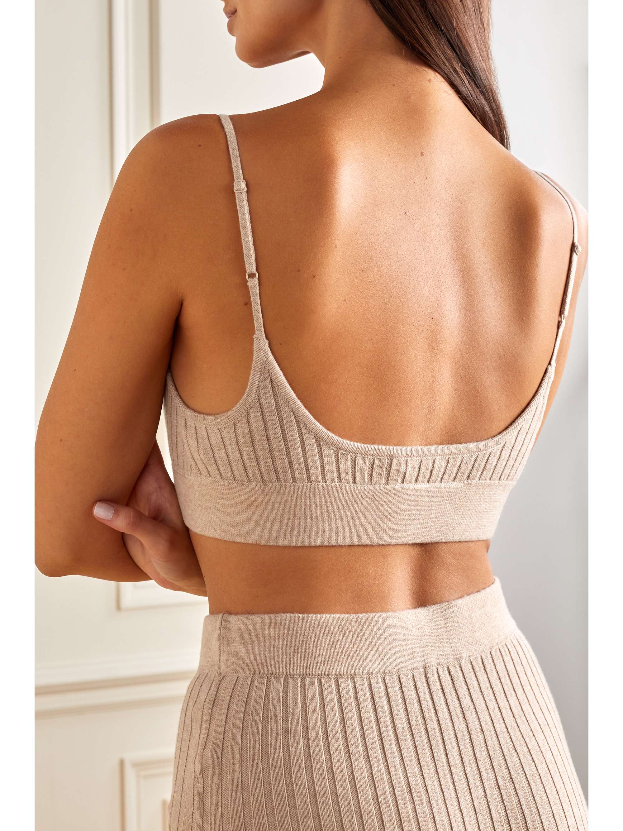 ERES Tendre ribbed wool and cashmere-blend bra