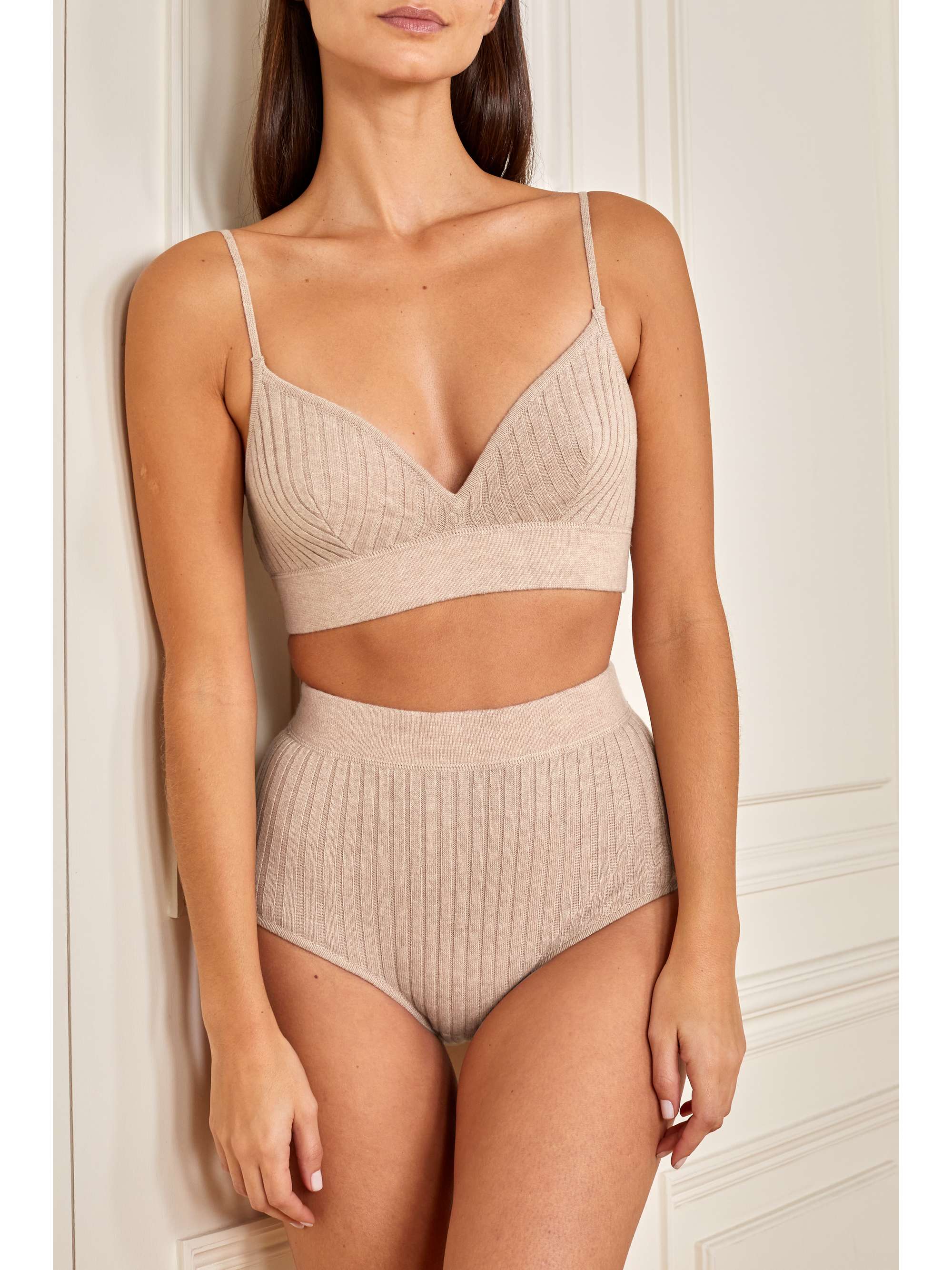 ERES Tendre ribbed wool and cashmere-blend bra