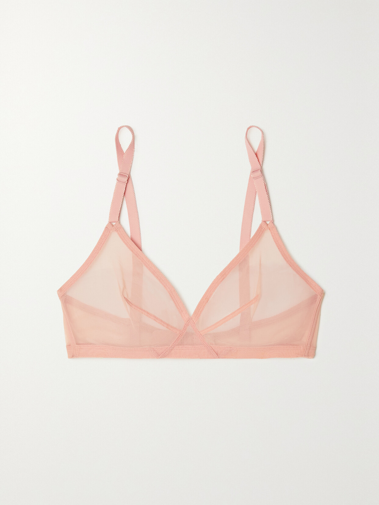 Eres Bel Wireless Mesh Triangle Bra In Pink