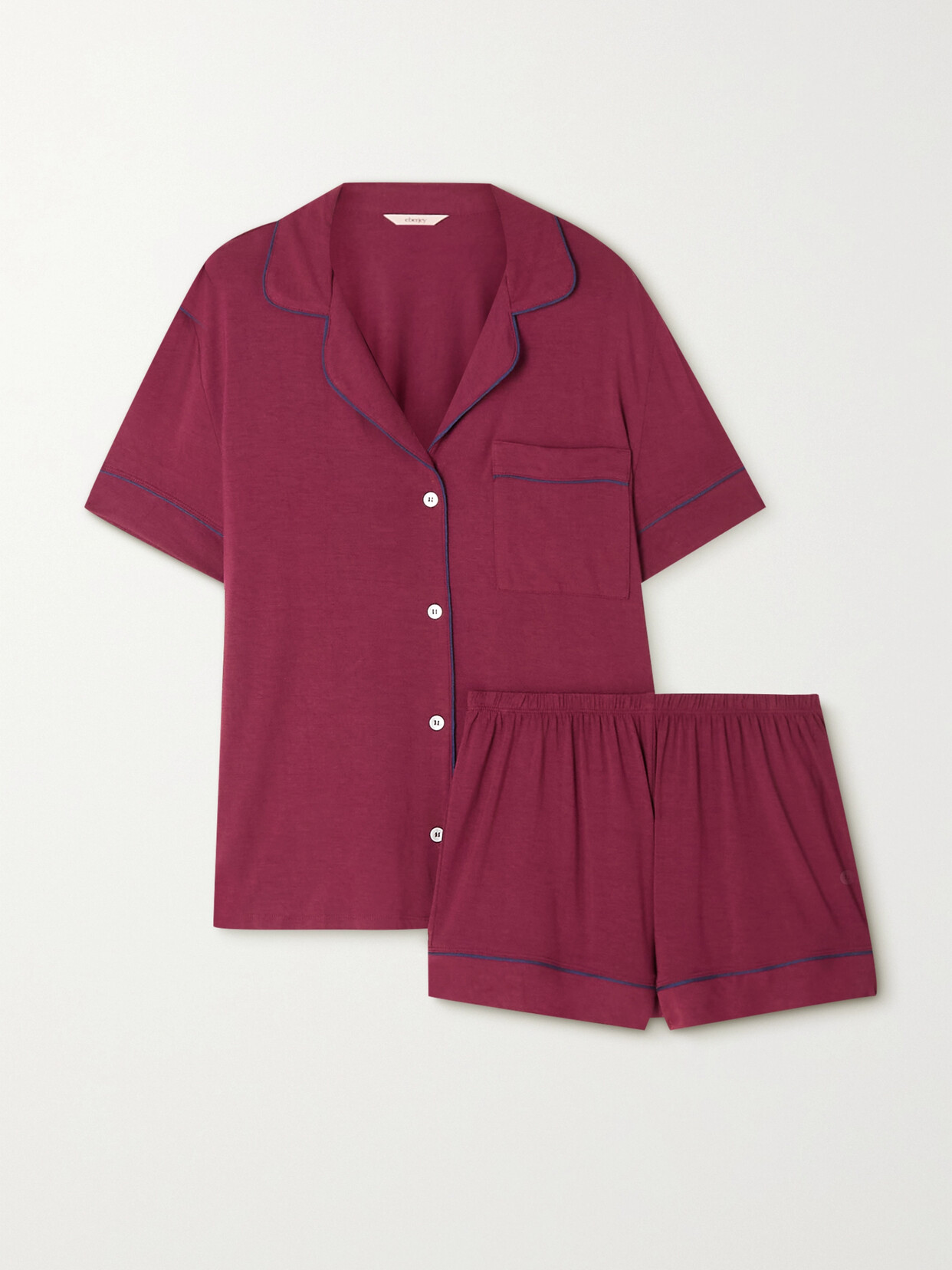 Eberjey - Gisele Stretch-modal Pajama Set - Burgundy