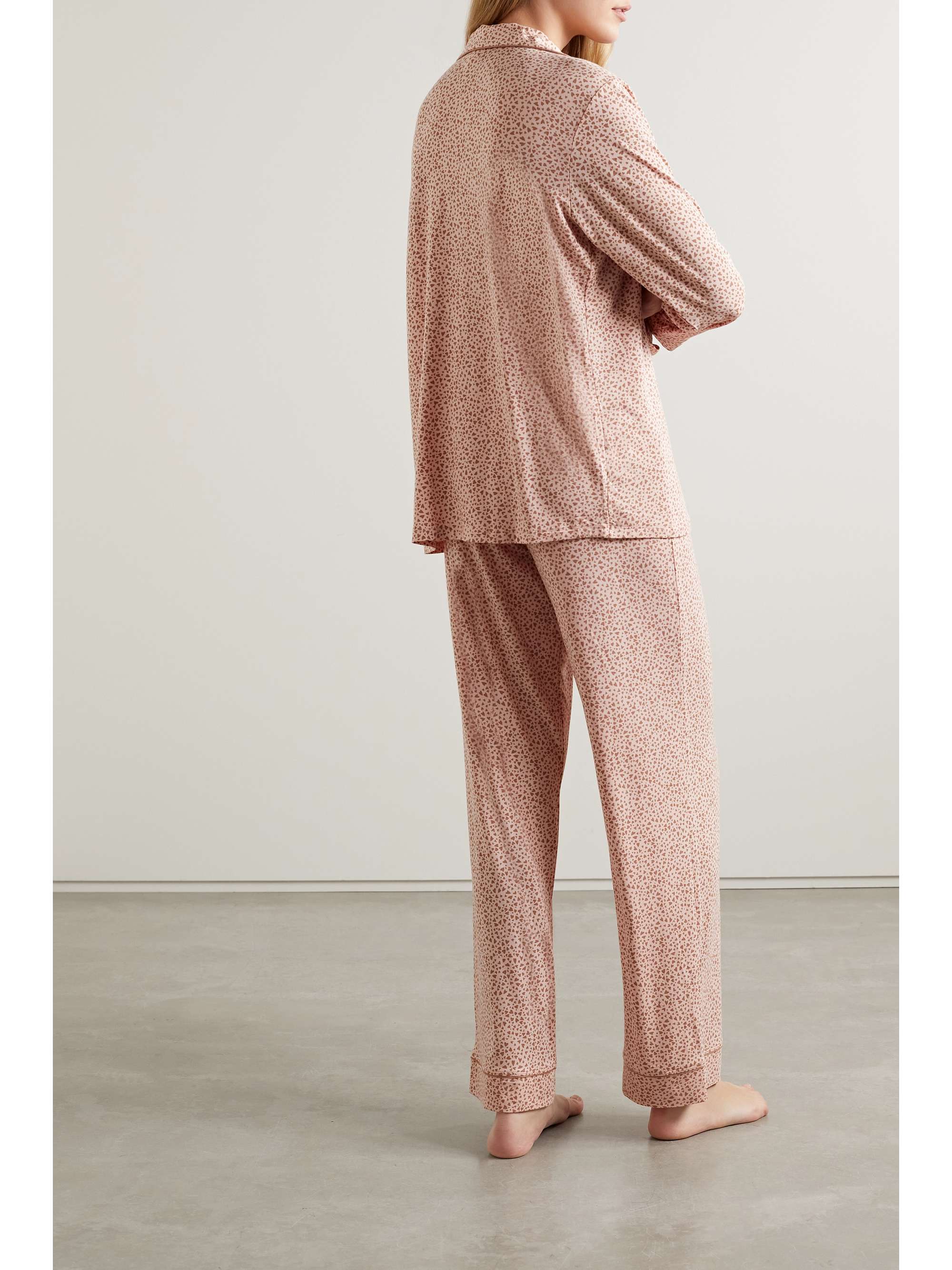EBERJEY Gisele printed stretchmodal pajama set NETAPORTER