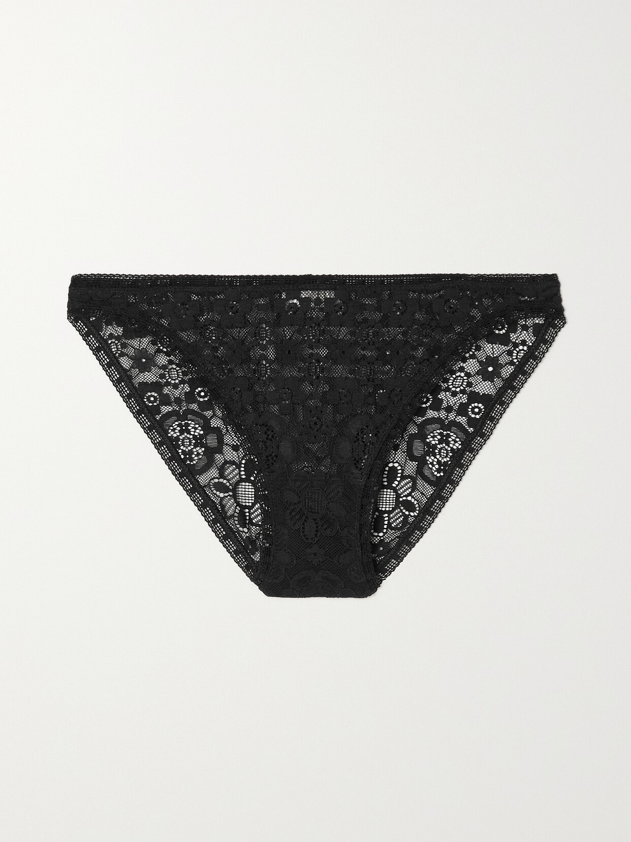 Eres Rivière Stretch-lace Briefs - Black