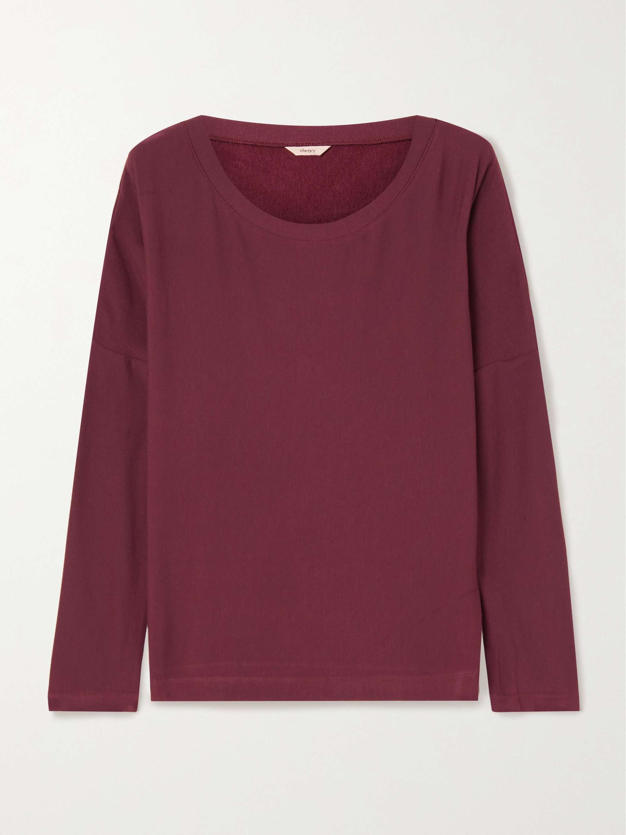 EBERJEY Stretch-modal jersey top