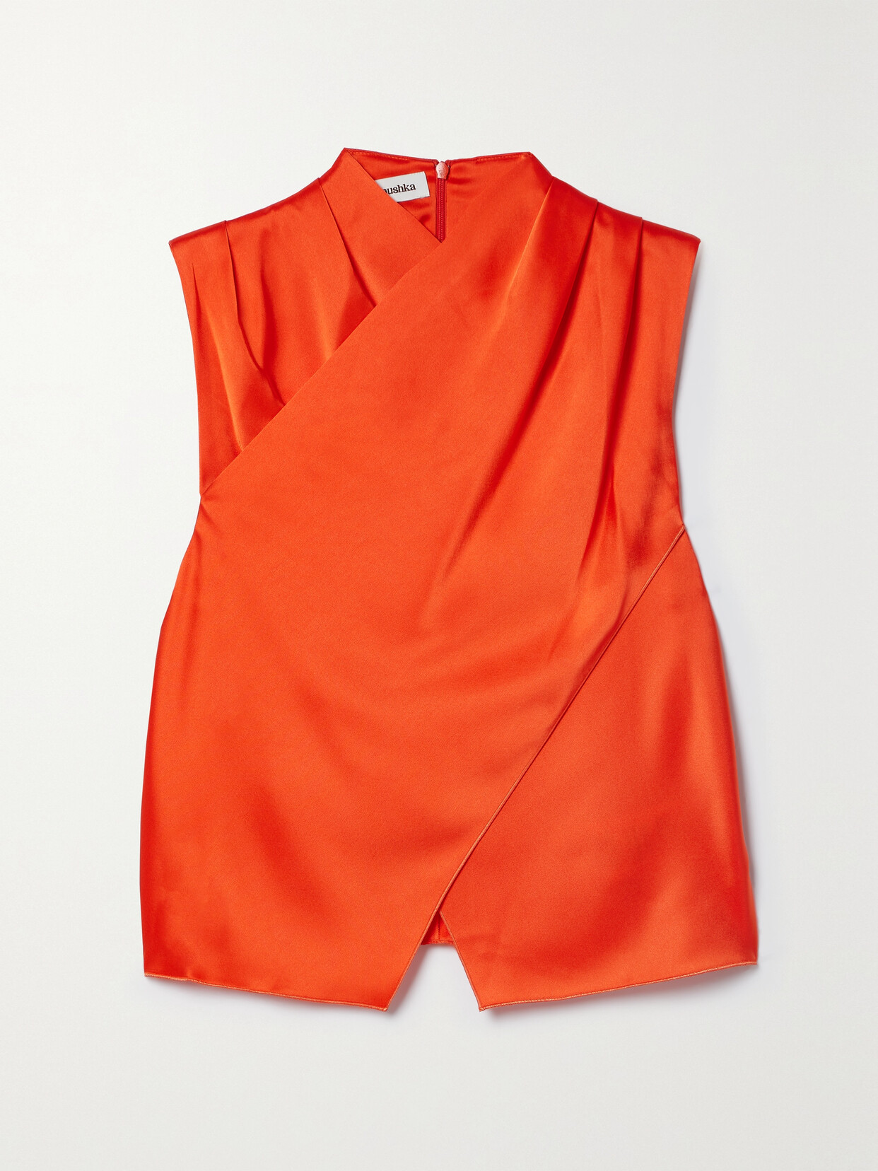 Difya Draped Satin Top