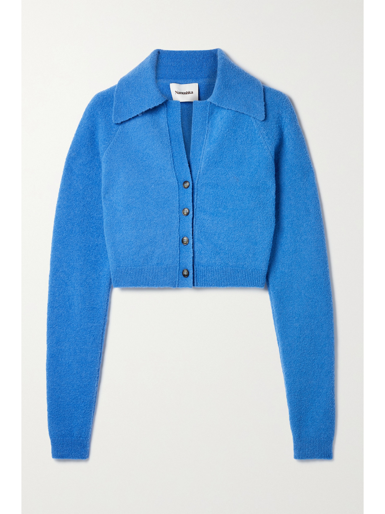 Josie Cropped Merino Wool-blend Cardigan