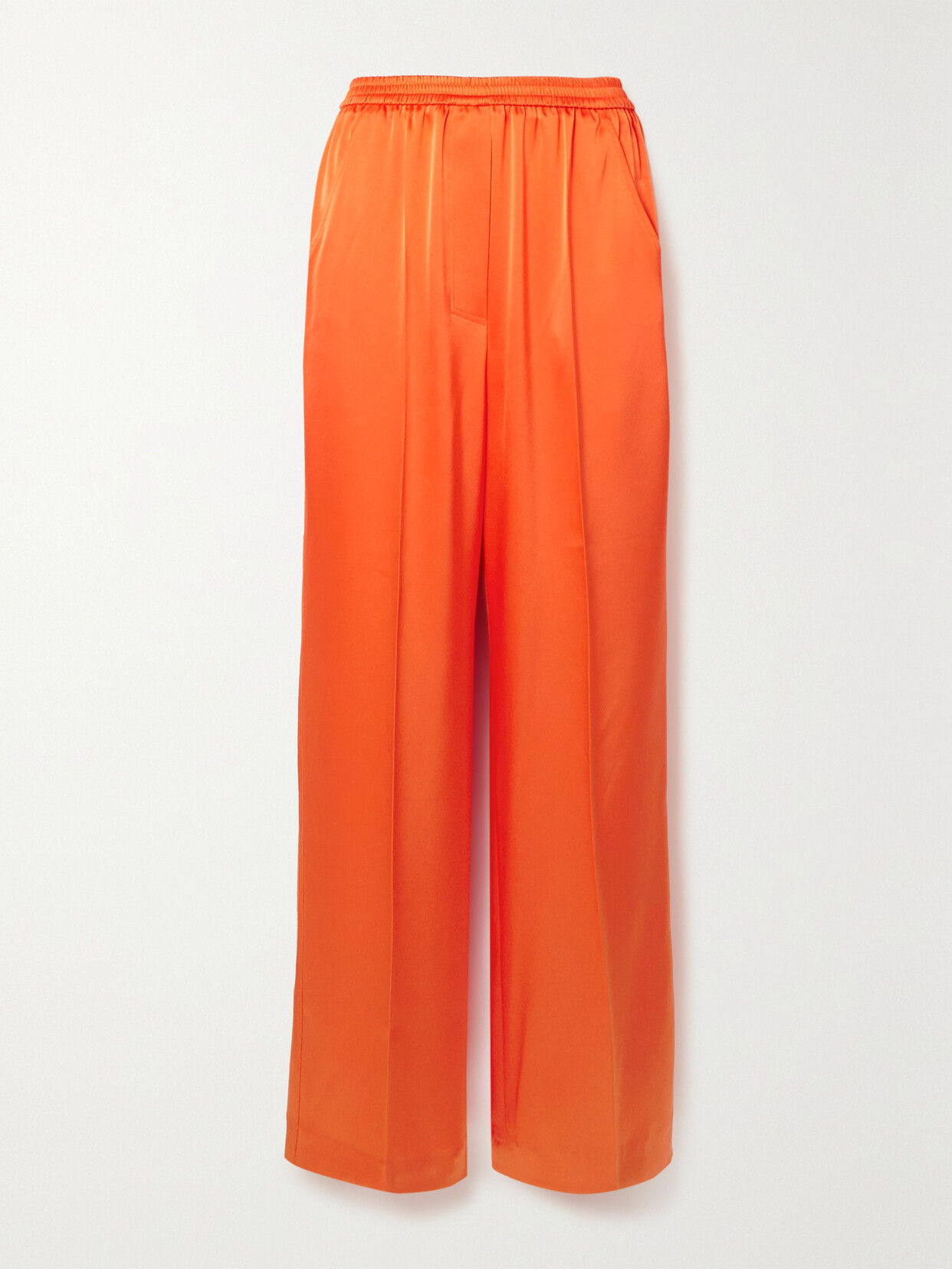 Nanushka Millo Pleated Satin Track Pants