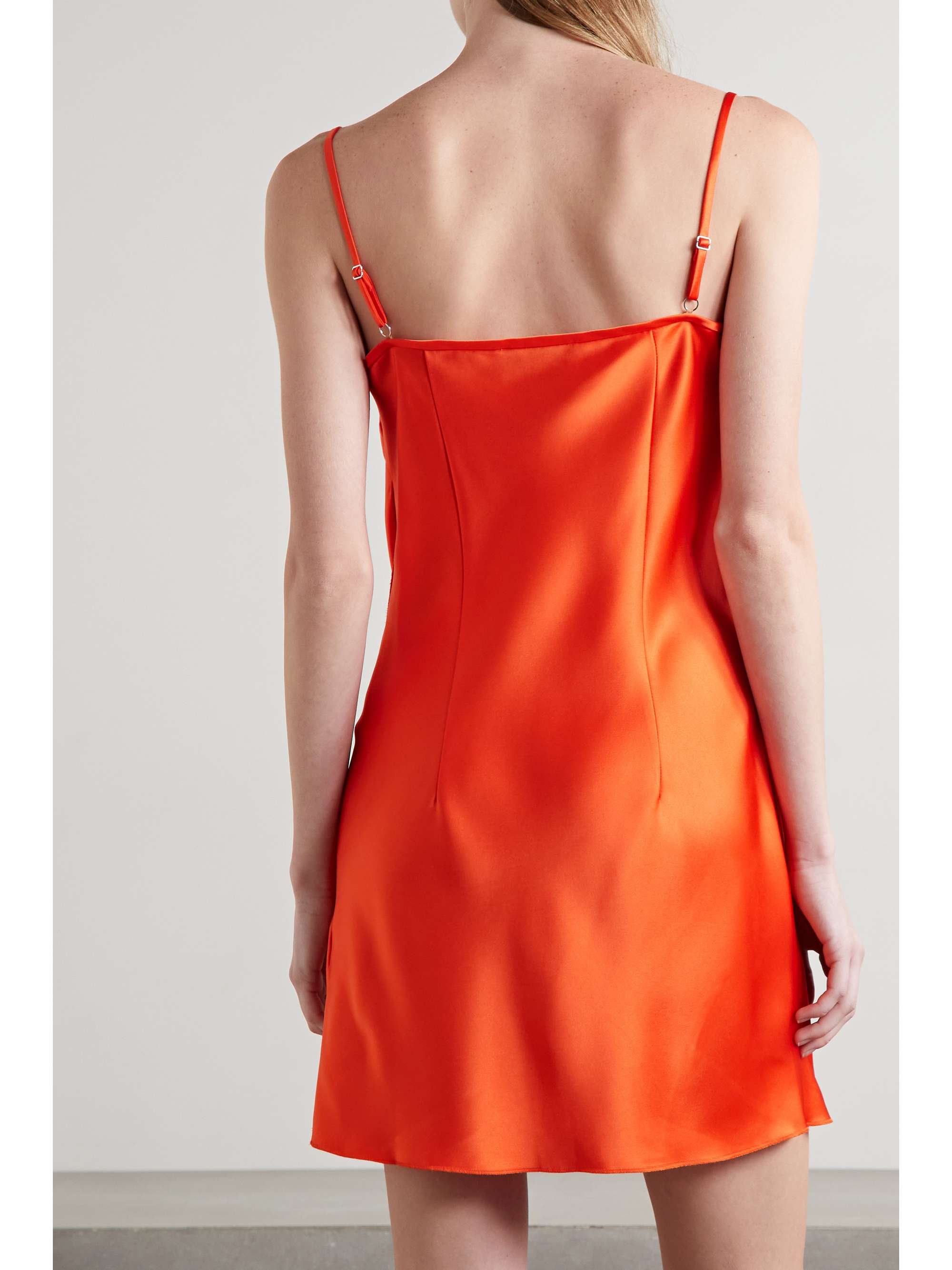 NANUSHKA Emila draped satin mini dress