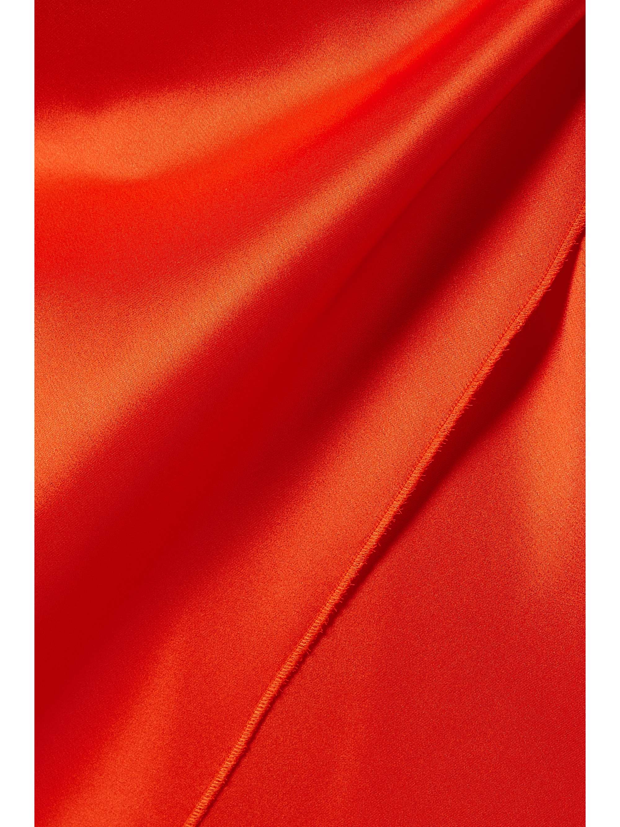 NANUSHKA Emila draped satin mini dress