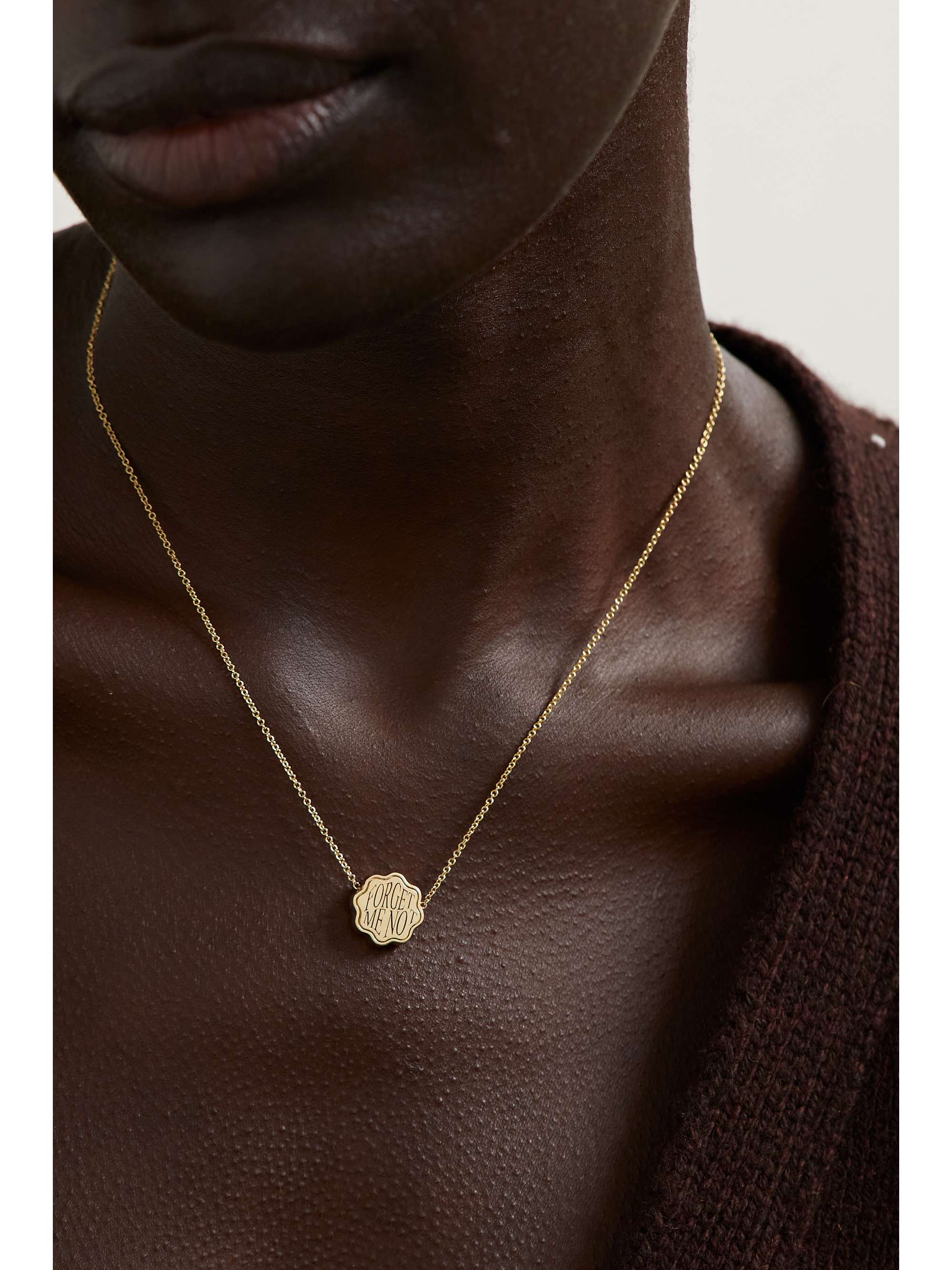 RETROUVAÍ Petite Talisman 18-karat gold necklace