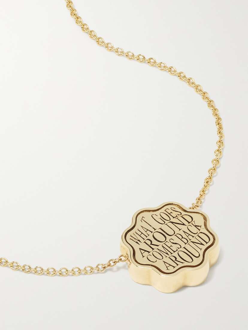 Retrouvaí Petite Talisman 18-karat Gold Necklace