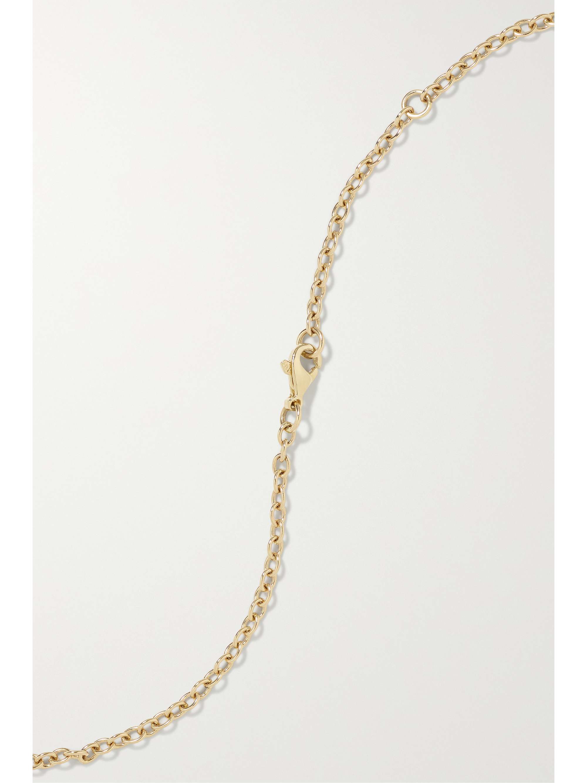 RETROUVAÍ Yin Yang 14-karat gold multi-stone necklace