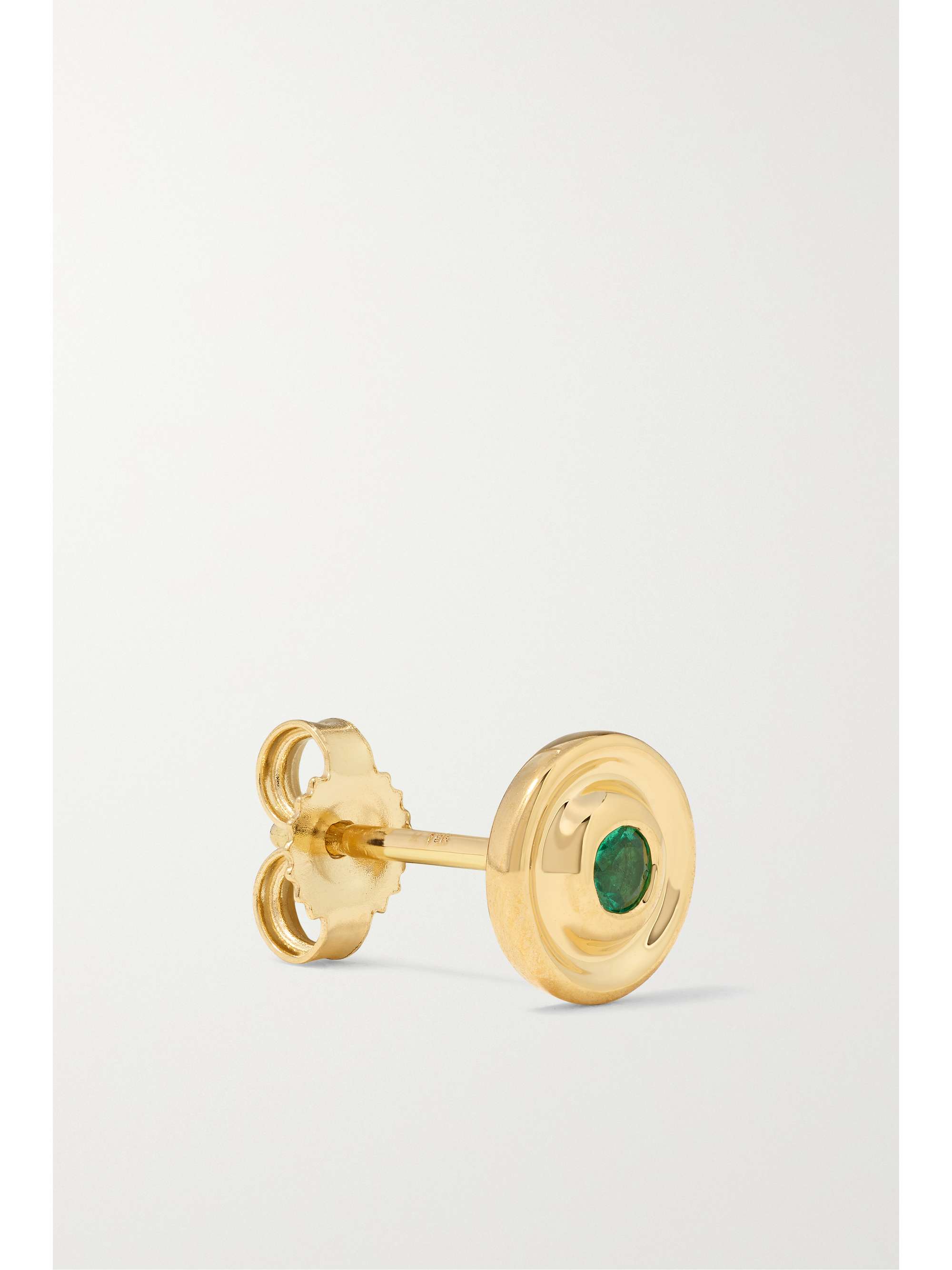 ALMASIKA Mini Universum 18-karat gold emerald earrings
