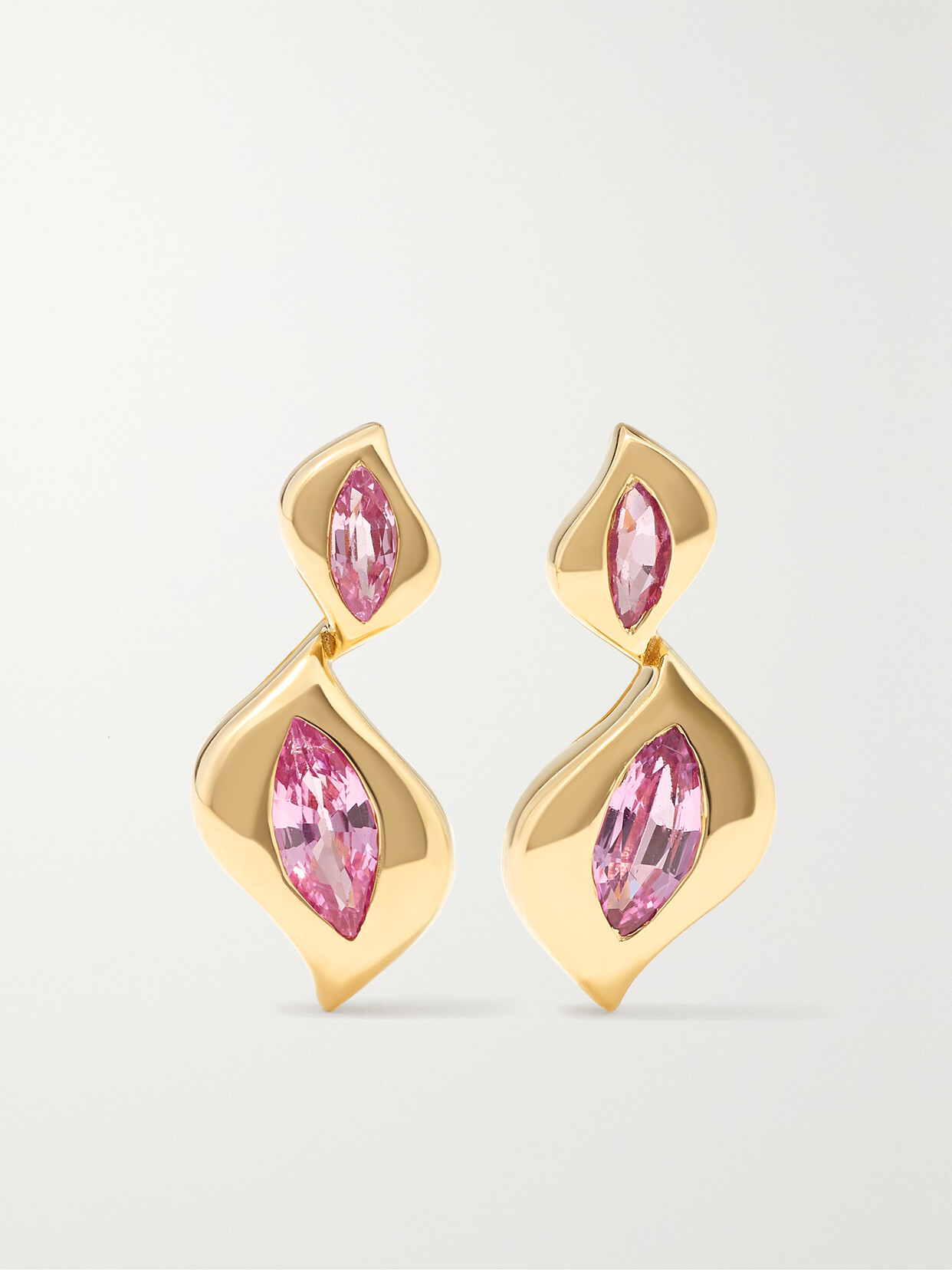 Almasika Harmony 18-karat Gold Sapphire Earrings