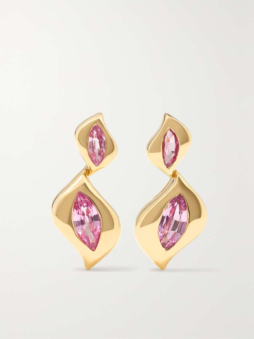 Almasika Harmony 18-karat Gold Sapphire Earrings