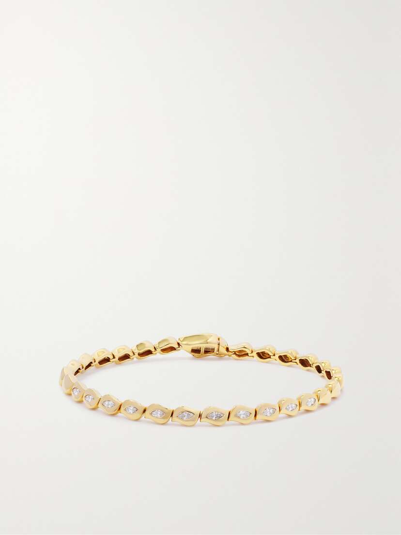 Almasika Harmony 18-karat Gold Diamond Tennis Bracelet