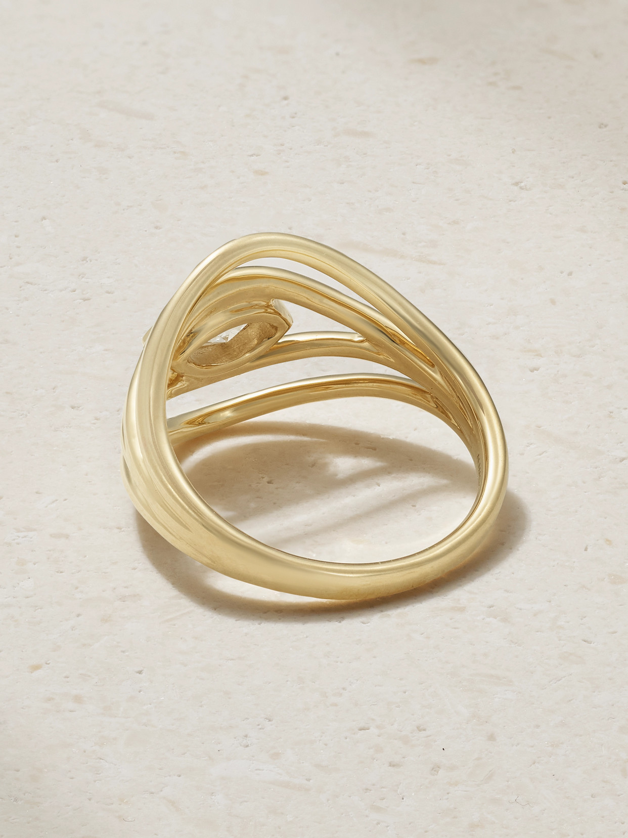 Almasika Terra Nova 18-karat Gold Diamond Ring In Gold