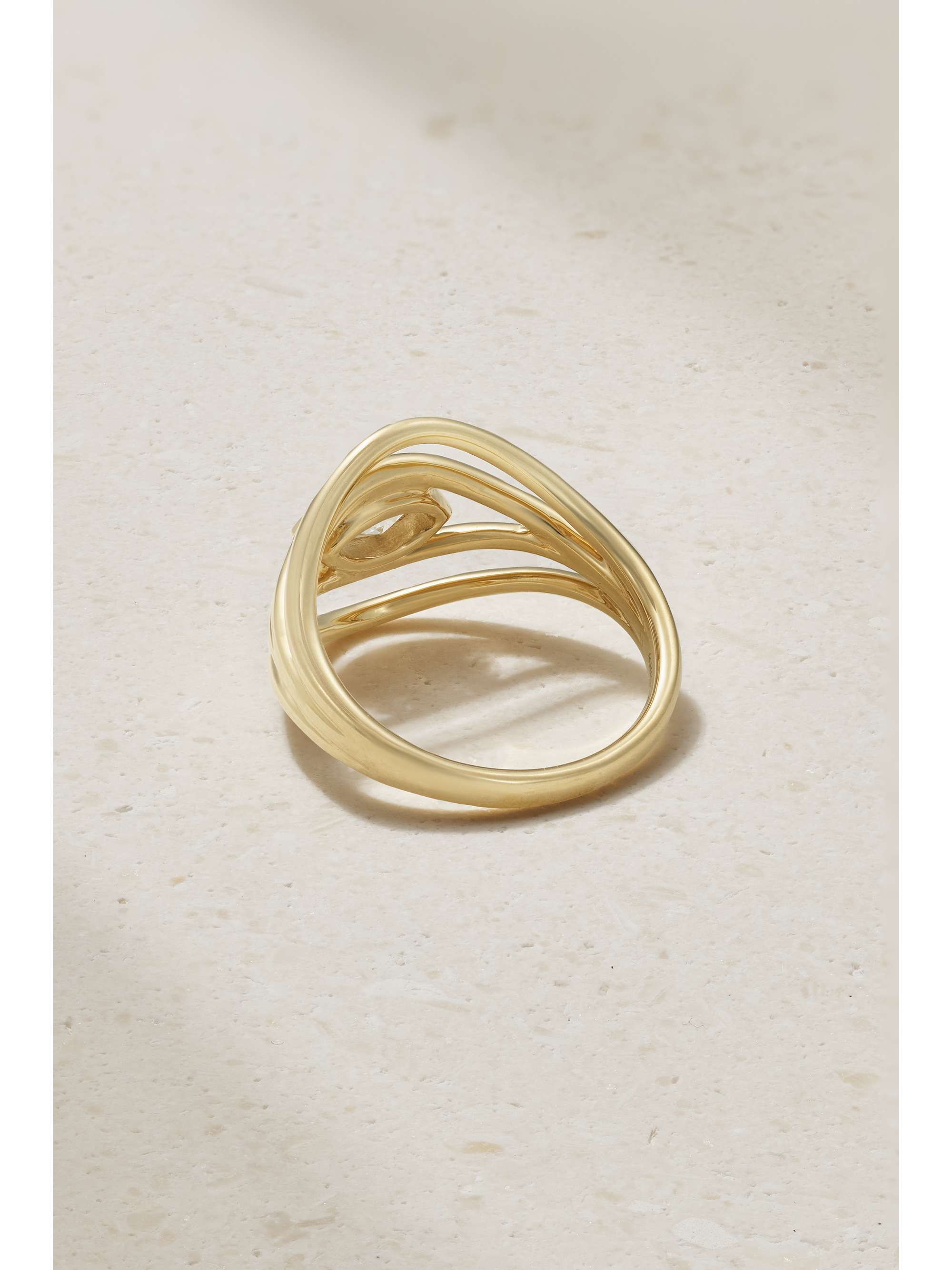 ALMASIKA Terra Nova 18-karat gold diamond ring