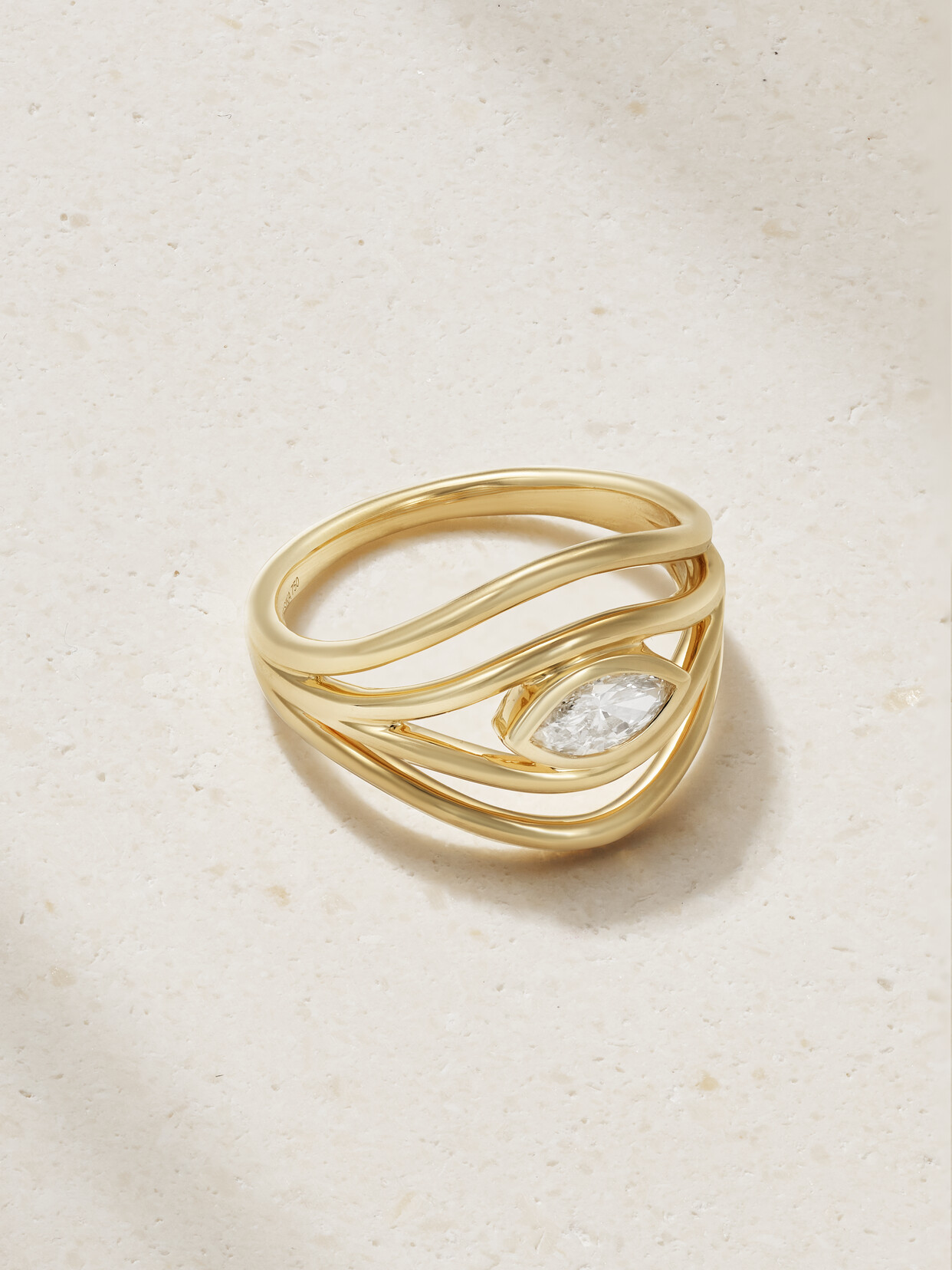 Almasika - Terra Nova 18-karat Gold Diamond Ring - 7