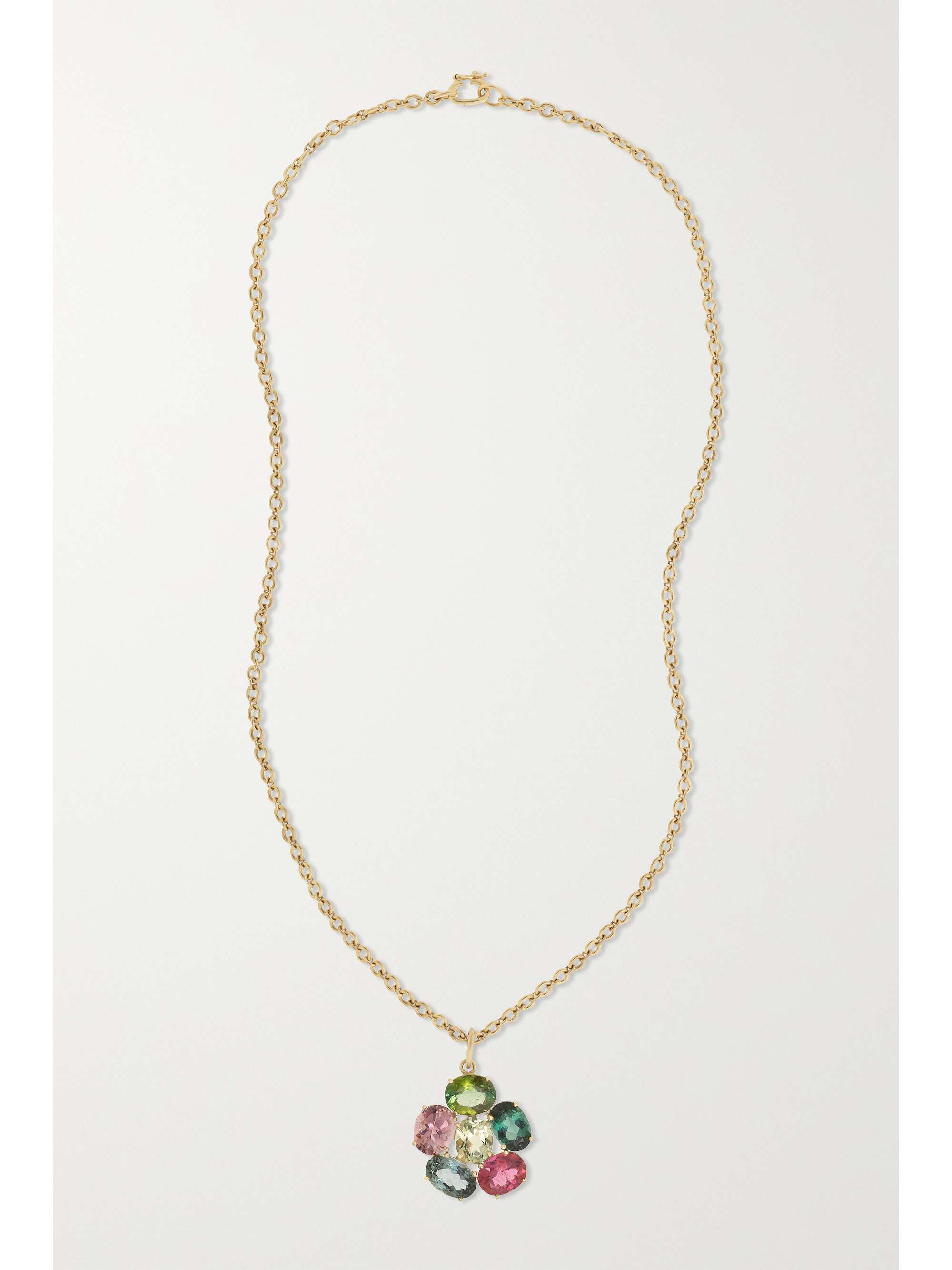 IRENE NEUWIRTH Gemmy Gem 18-karat gold tourmaline necklace