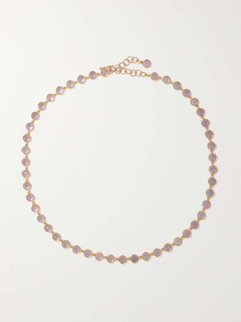 Irene Neuwirth Classic 18-karat Rose Gold Amethyst Necklace